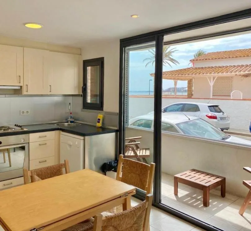 Kitchen or kitchenette in Apartamentos Stella Maris