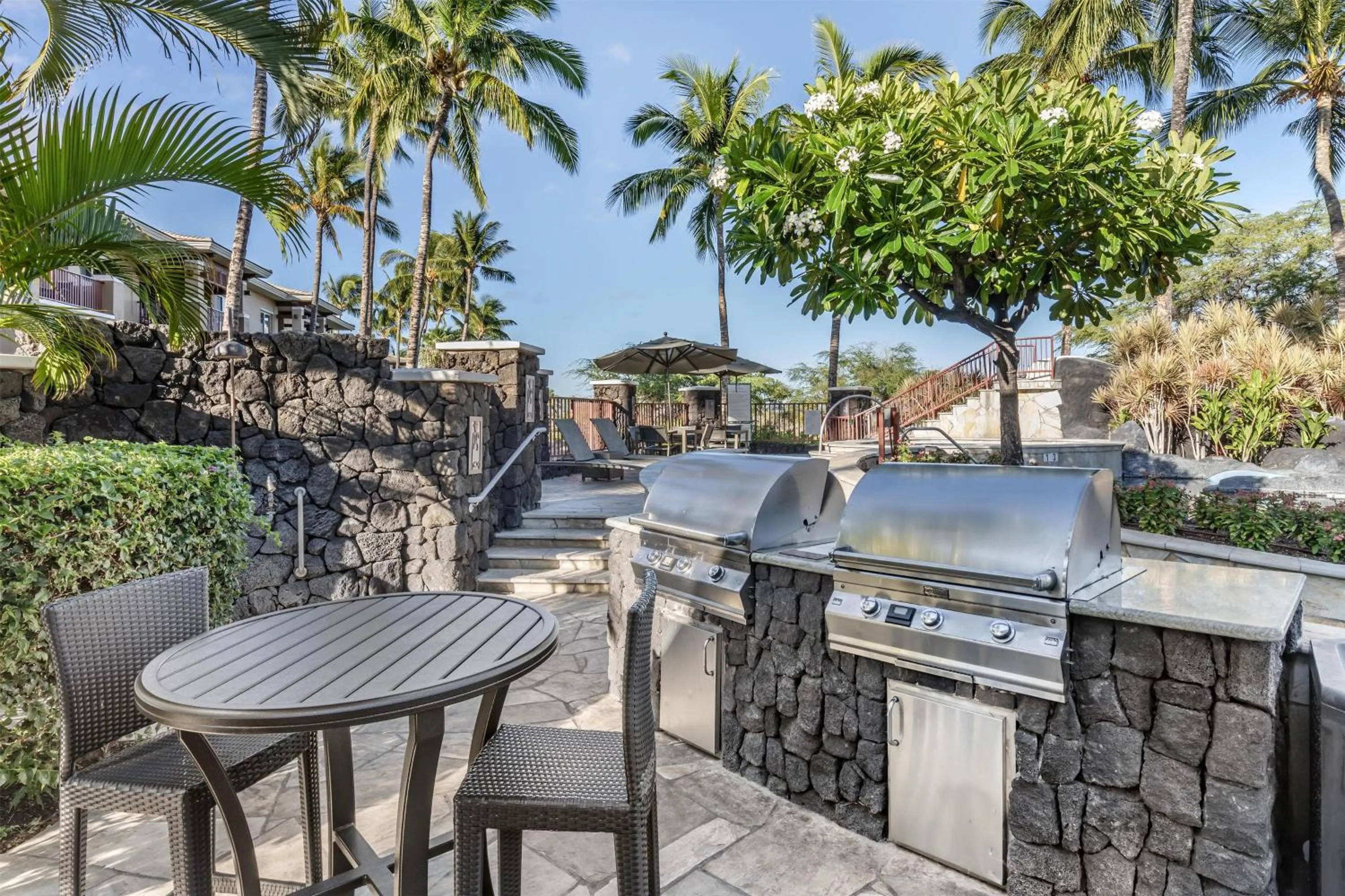 Patio in Hilton Grand Vacations Club Kohala Suites Waikoloa