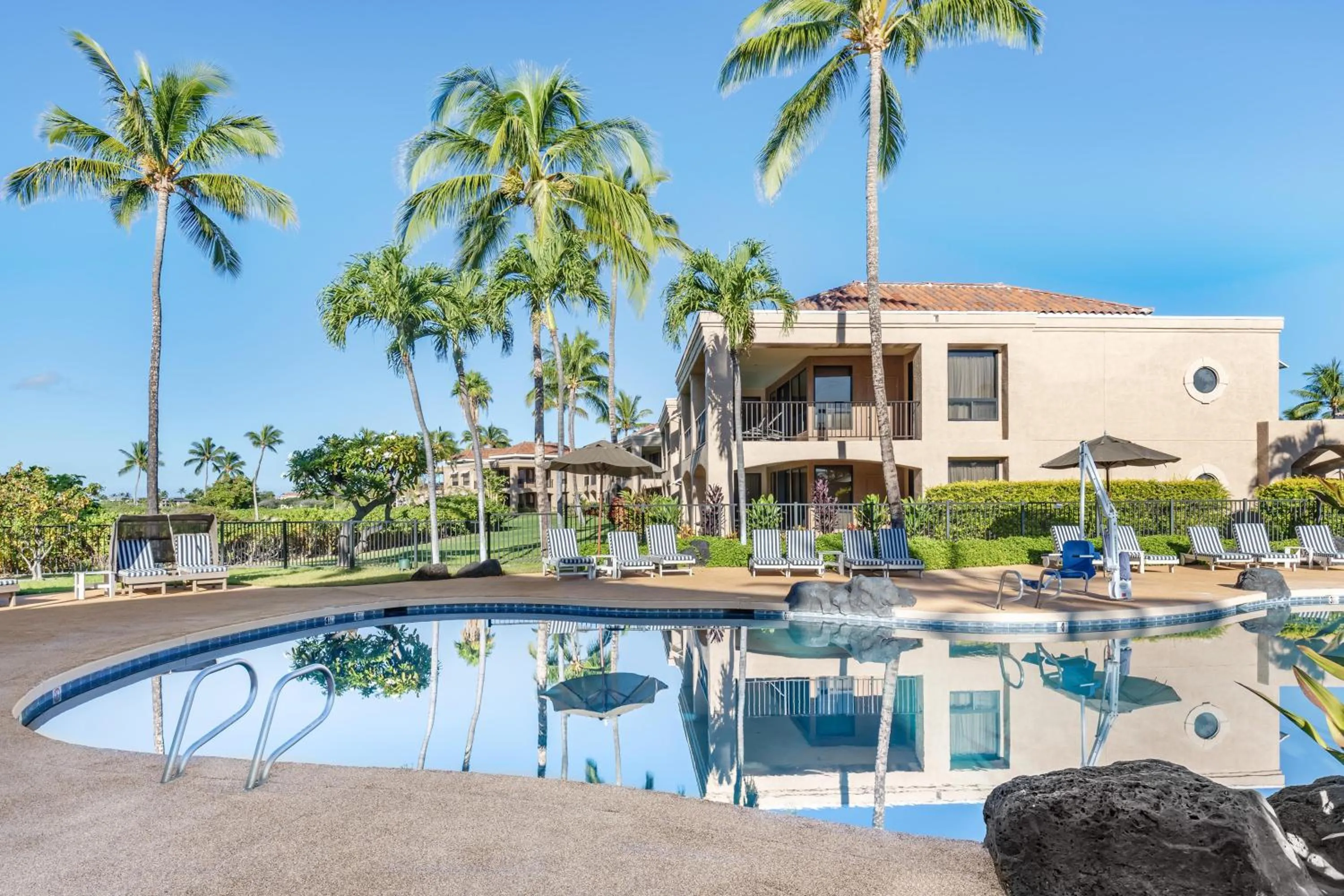 Pool view in Hilton Grand Vacations Club Kohala Suites Waikoloa