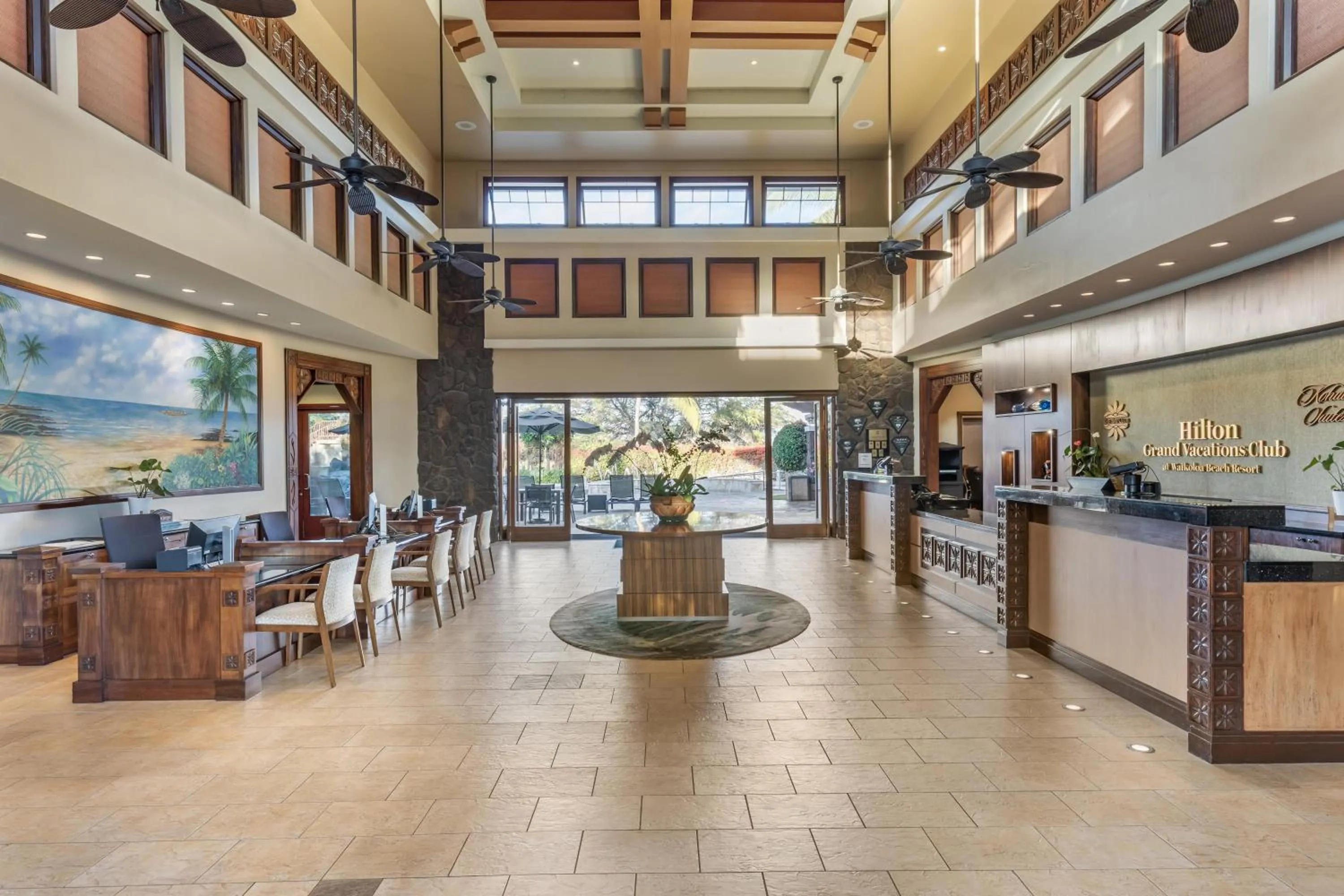 Lobby or reception in Hilton Grand Vacations Club Kohala Suites Waikoloa