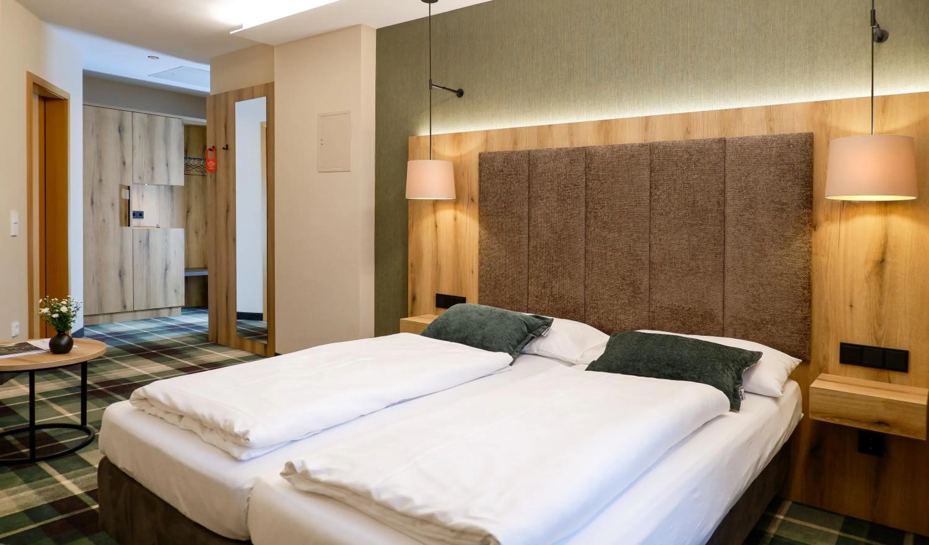 Bed in Hotel Restaurant Erber