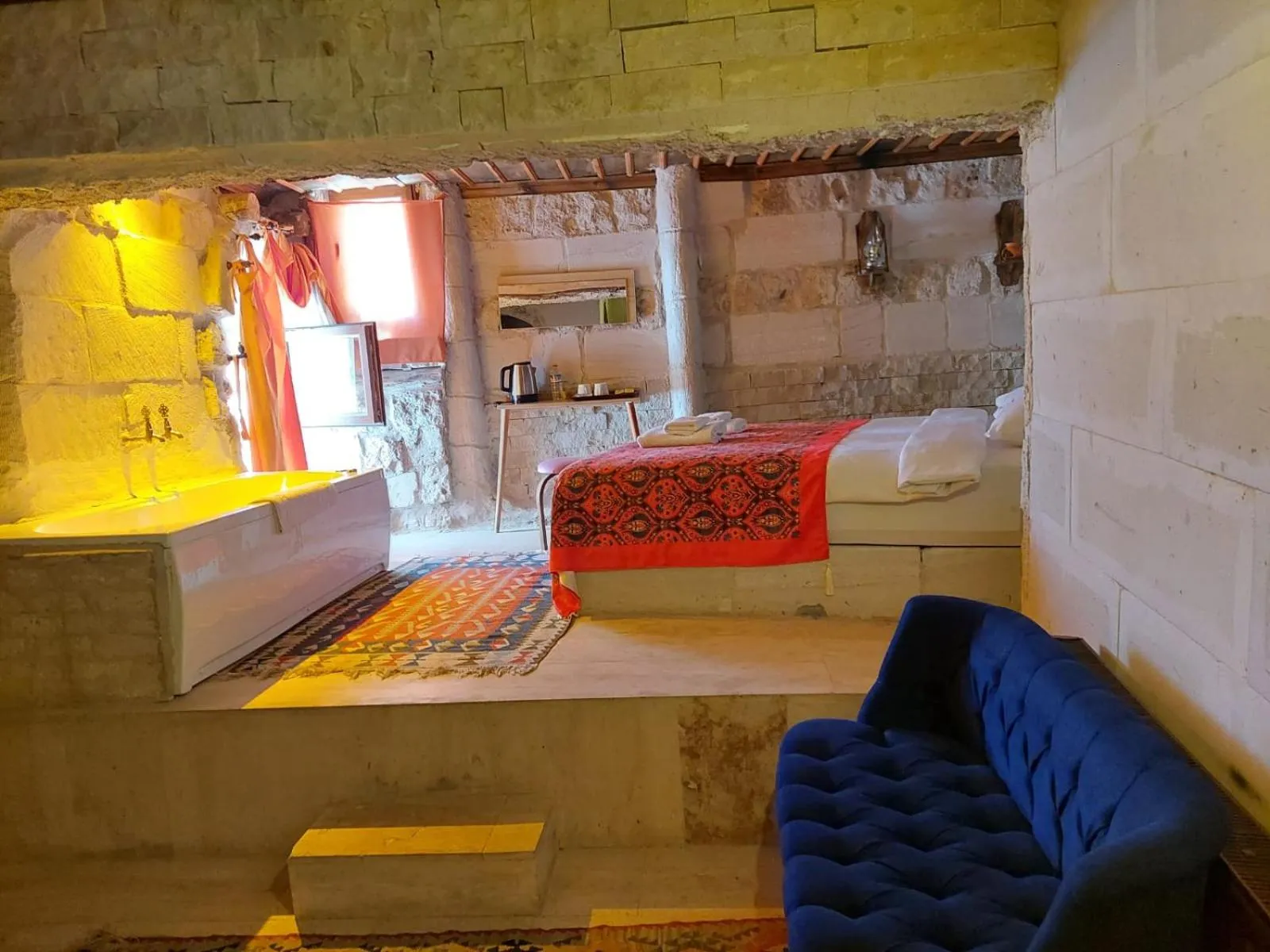 Bed in Duru Cappadocia Stone House