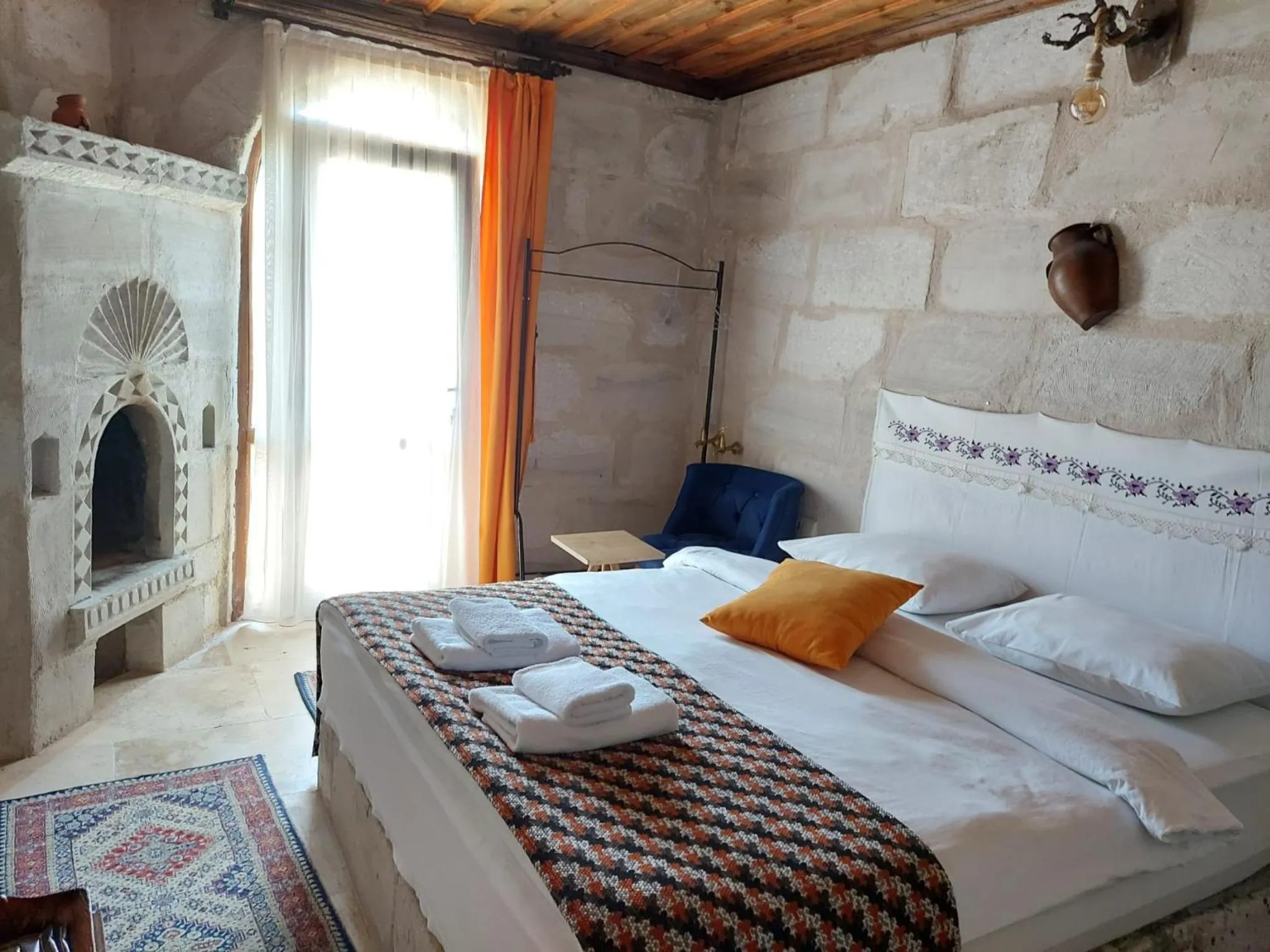 Bed in Duru Cappadocia Stone House