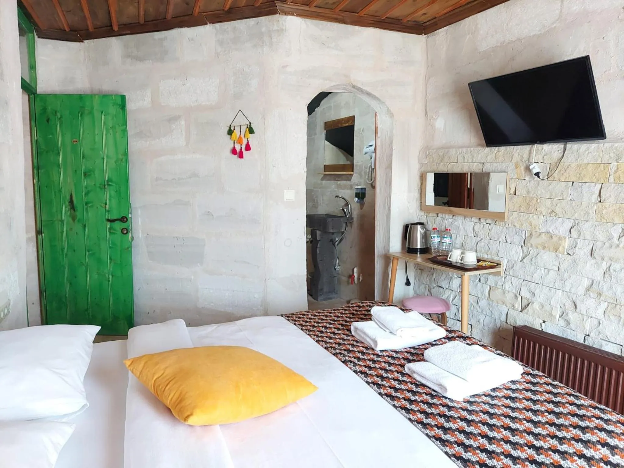 Bed in Duru Cappadocia Stone House