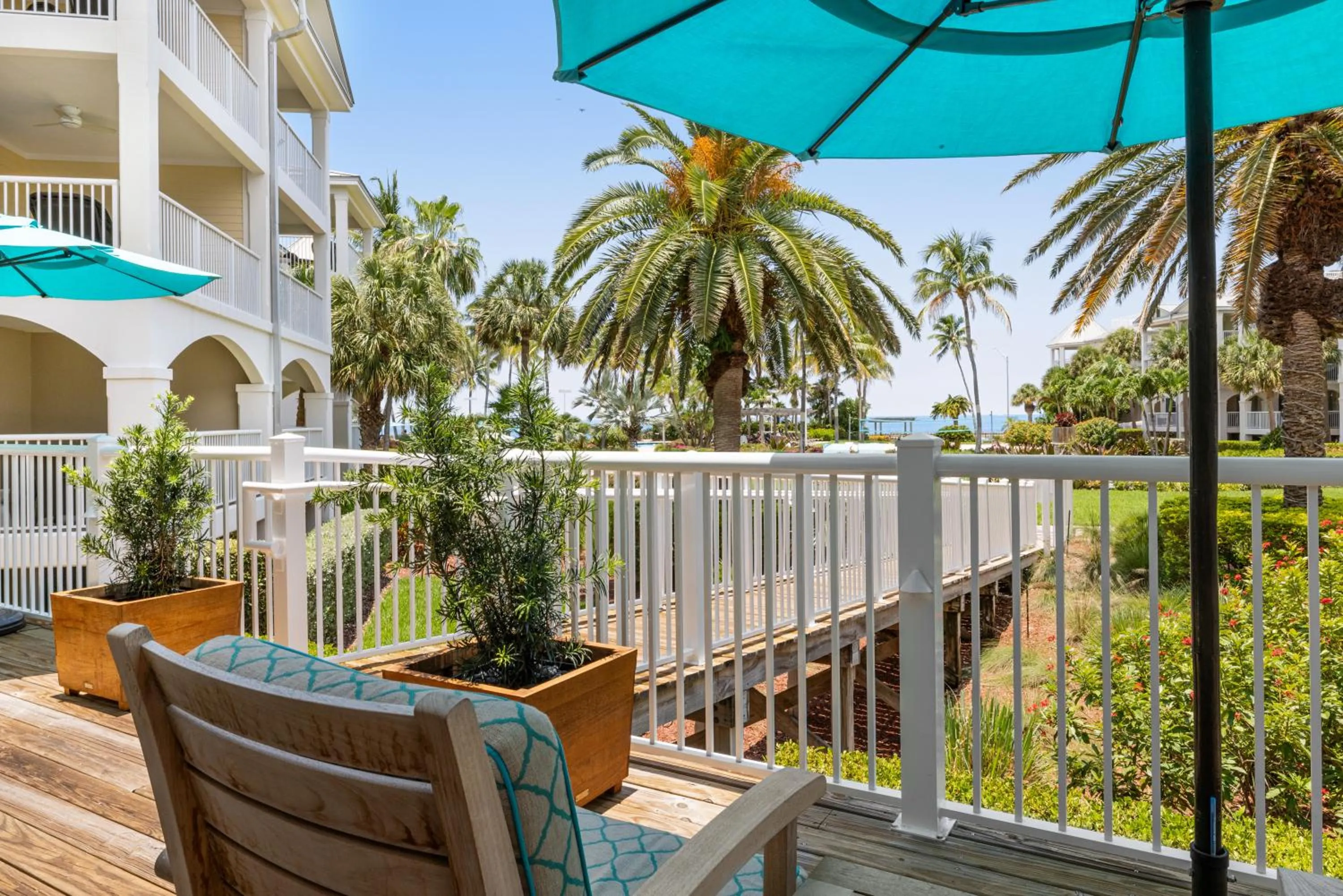 Patio in Hyatt Vacation Club at Windward Pointe