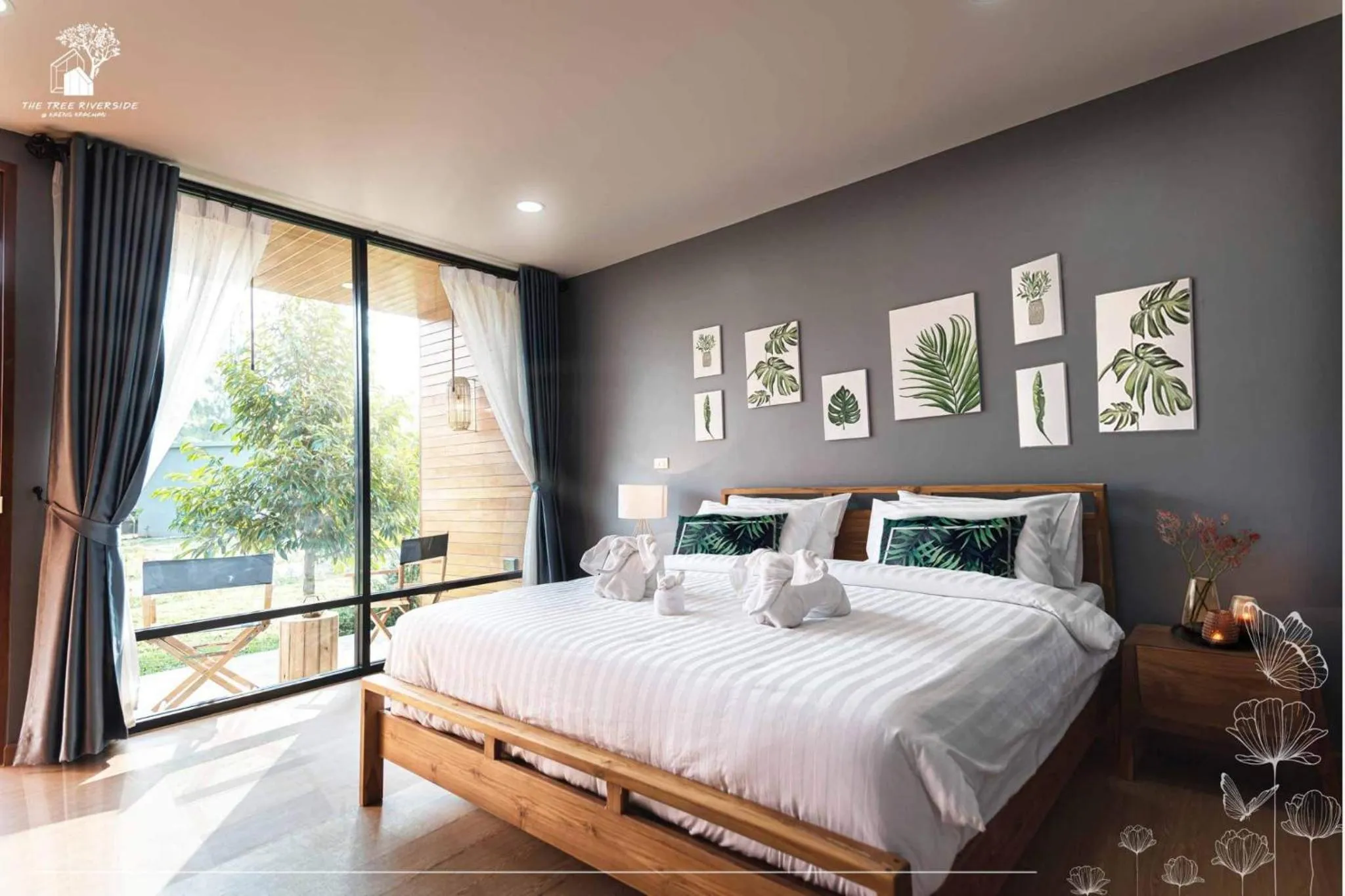 Bed in The Tree Riverside Resort Kaeng Krachan