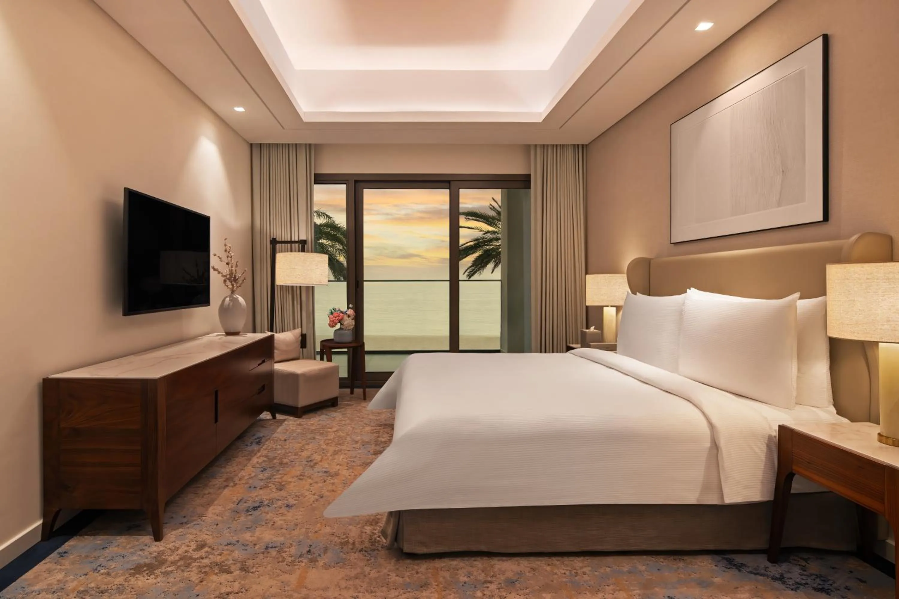 Bedroom, Bed in Address Beach Resort Fujairah