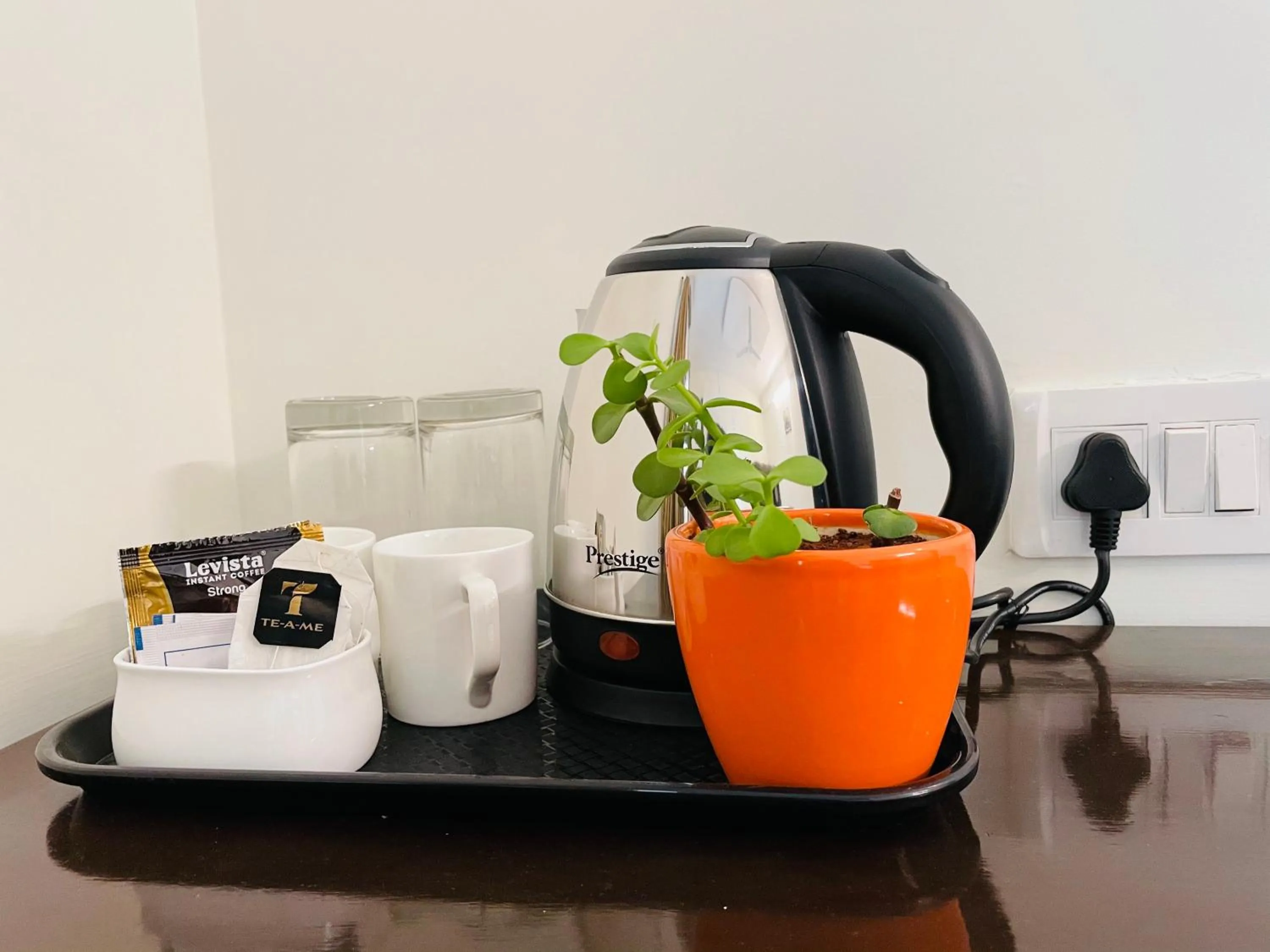 Coffee/tea facilities in Sanctum Suites Domlur Bangalore