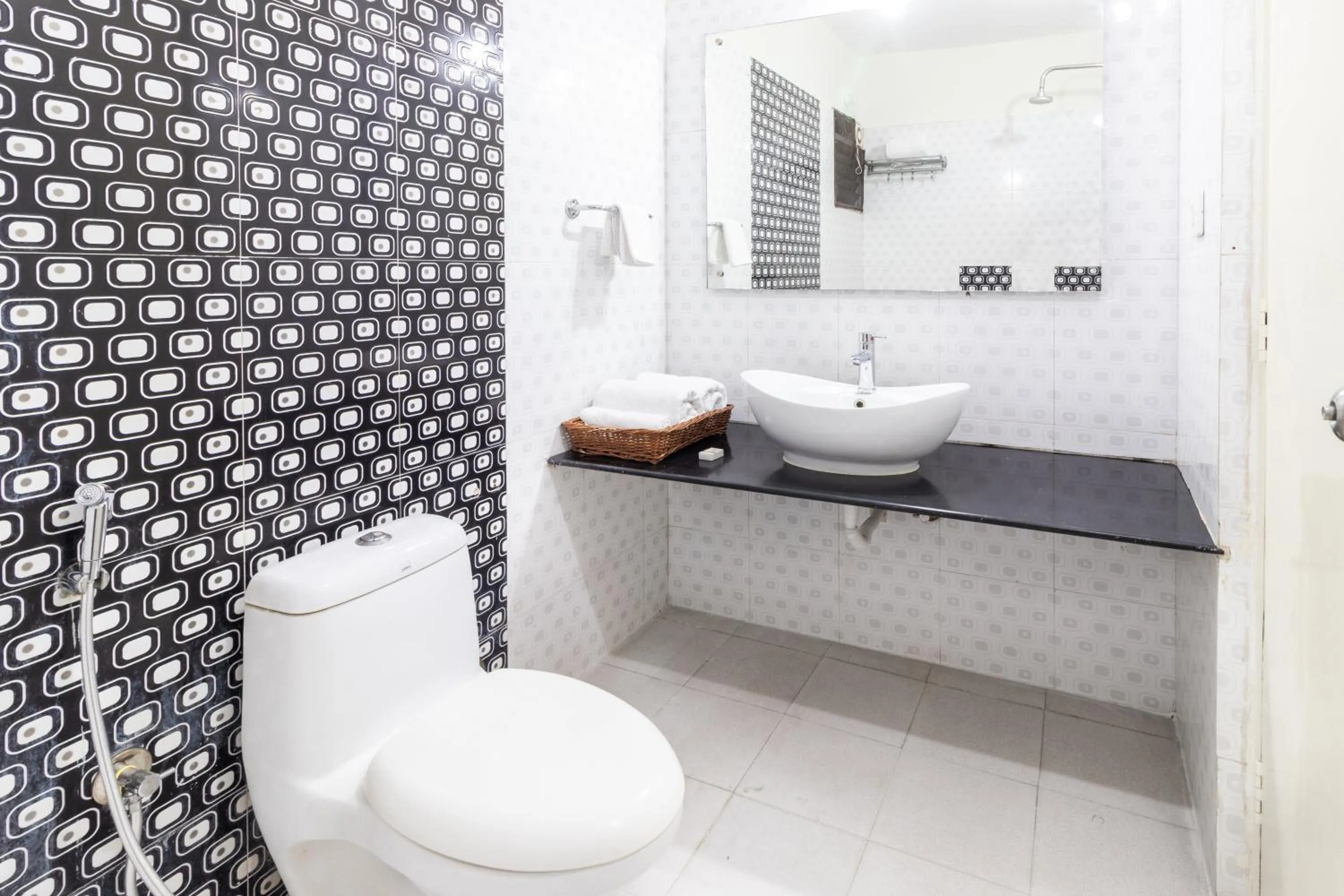 Toilet in Sanctum Suites Domlur Bangalore