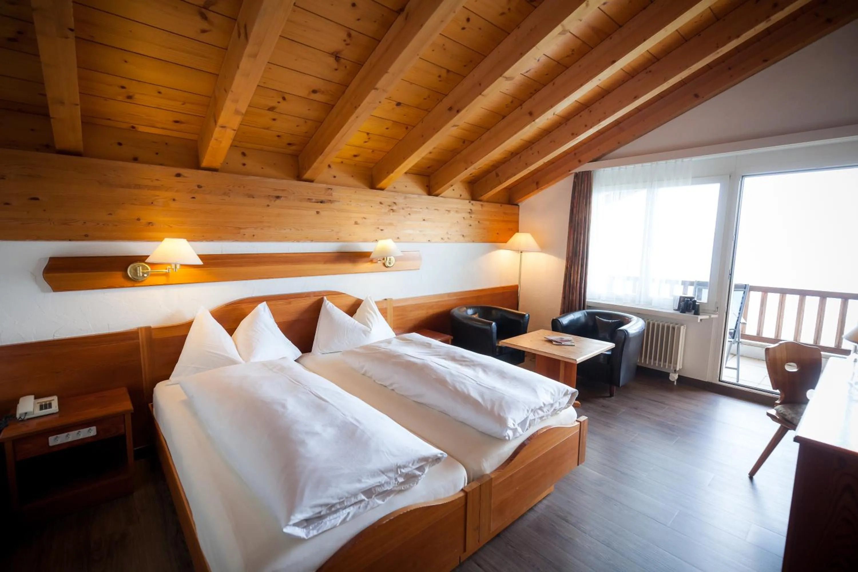 Bed in Kräuterhotel Edelweiss