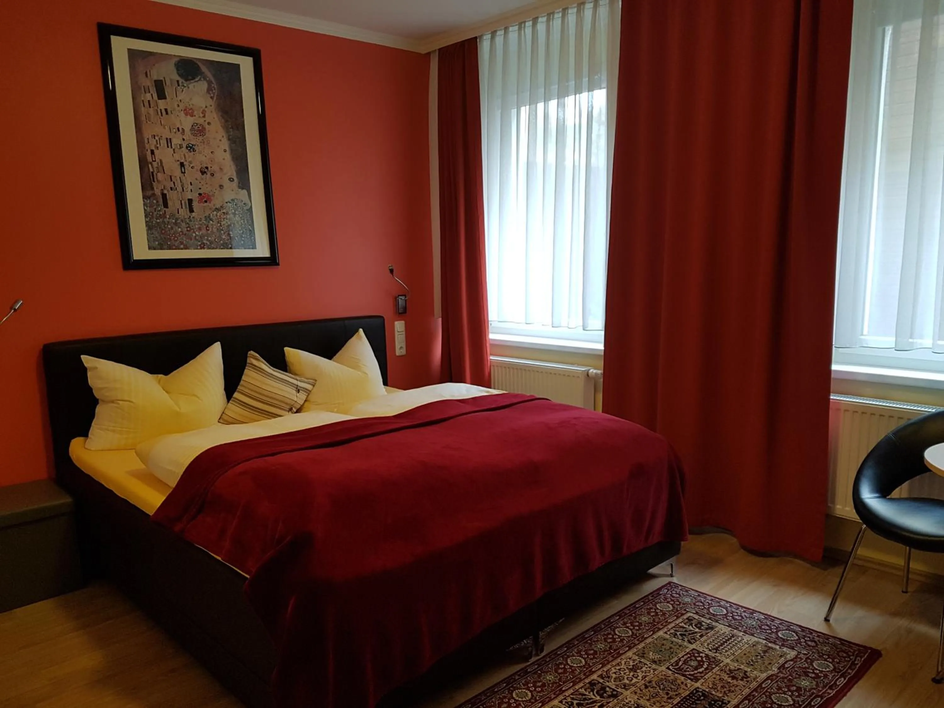 Bed in Hotel Am Kuhbogen