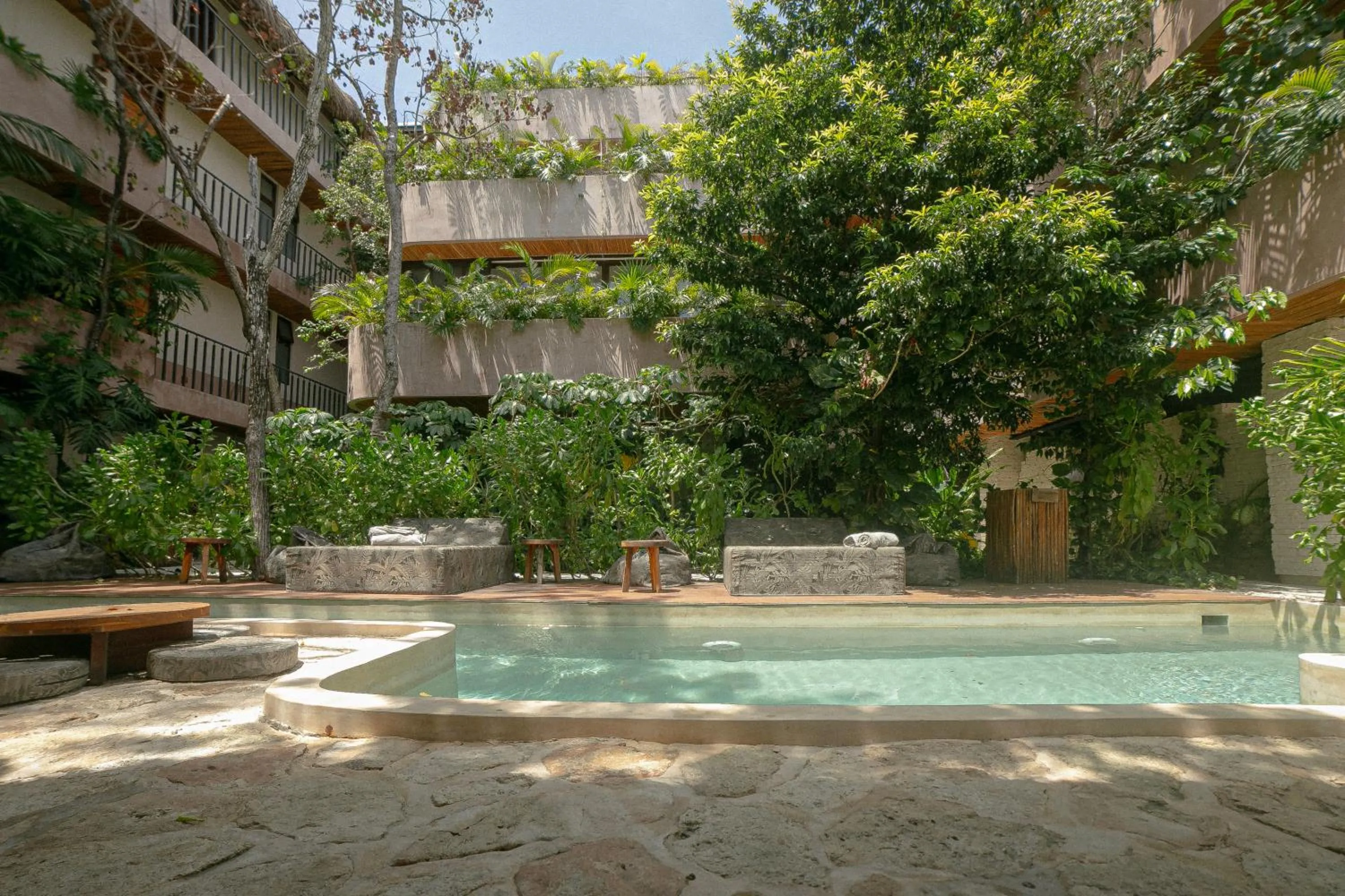 Swimming pool in Zereno Tulum Beach Club Access