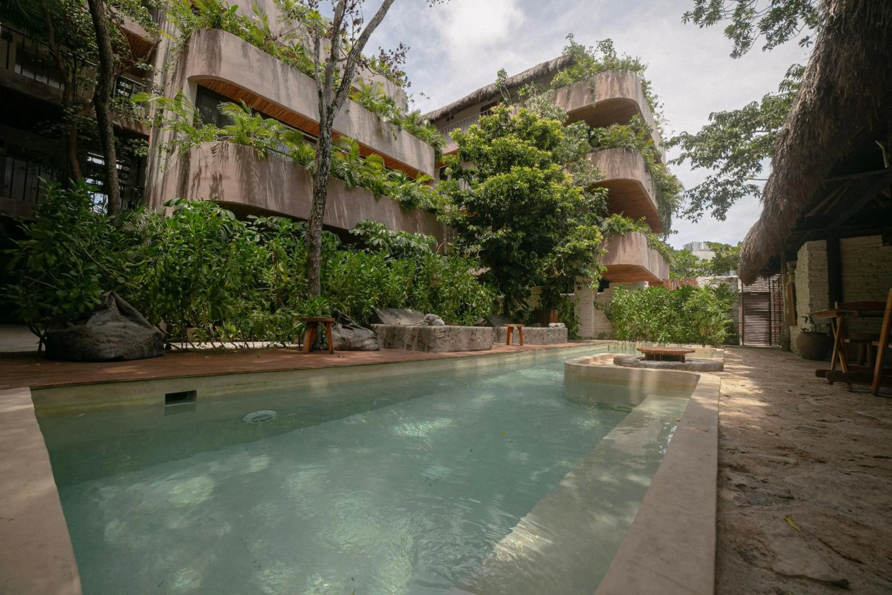 Property building in Zereno Tulum Beach Club Access