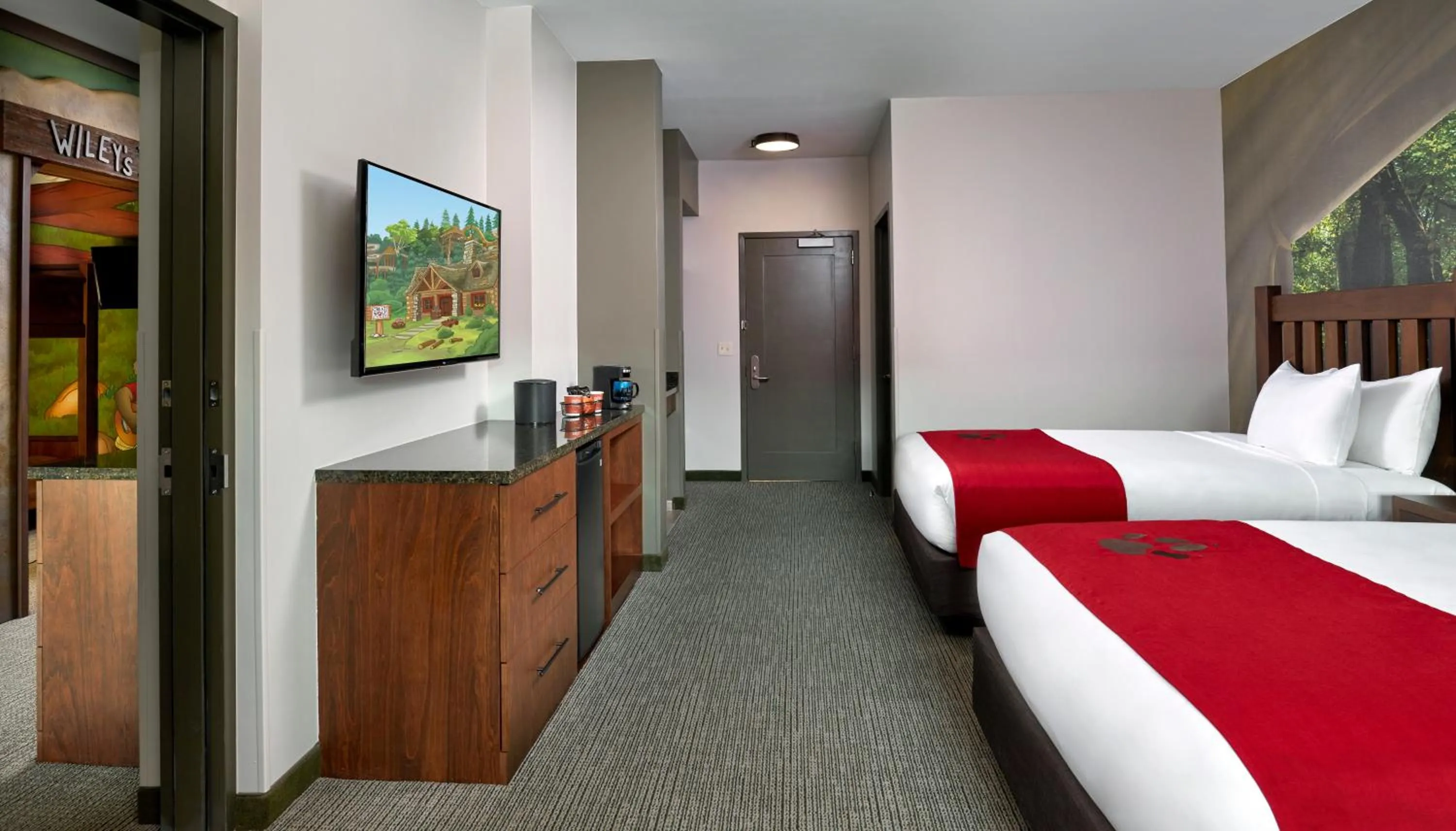 Bed in Great Wolf Lodge Georgia