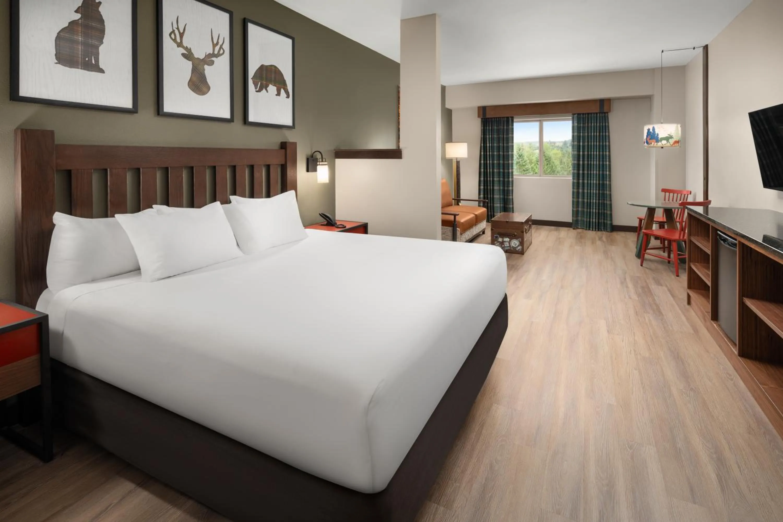 Bed in Great Wolf Lodge Grand Mound