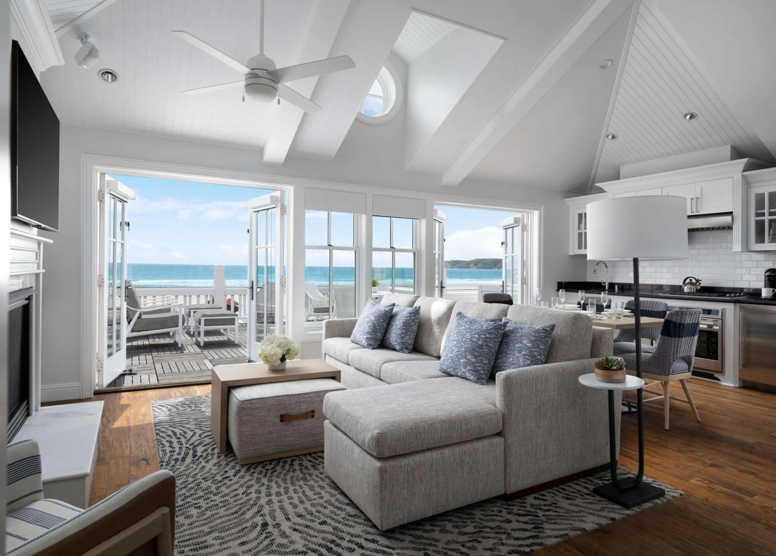 Living room in Beach Village at The Del, LXR Hotels & Resorts