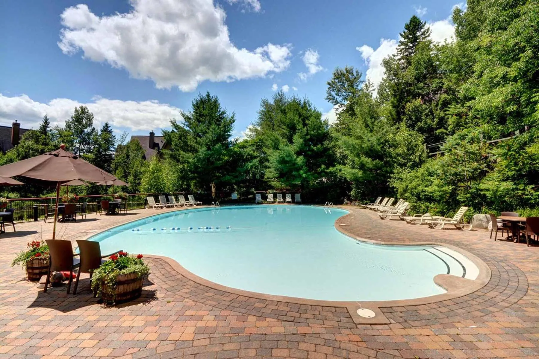 Swimming pool in Le Plateau by Tremblant Vacations