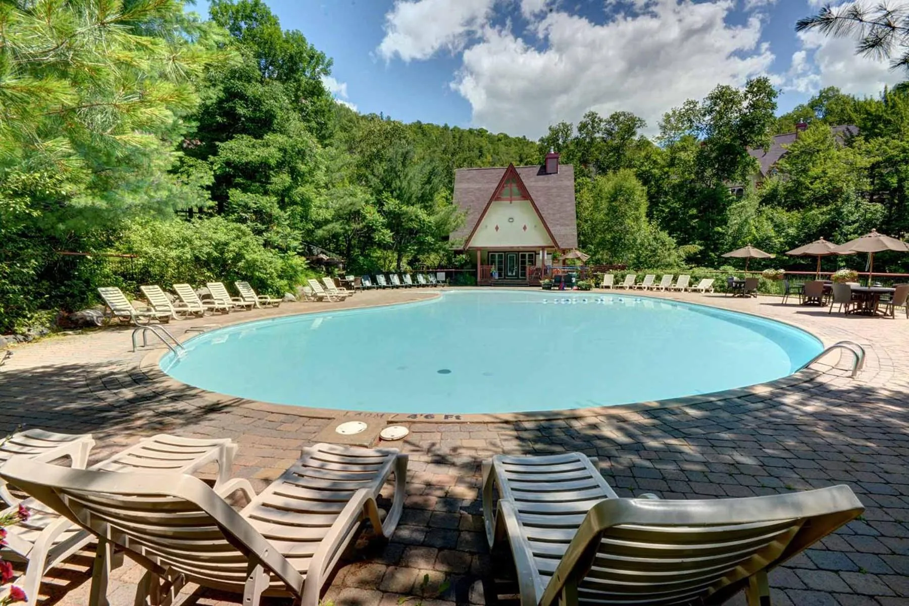 Swimming pool in Le Plateau by Tremblant Vacations