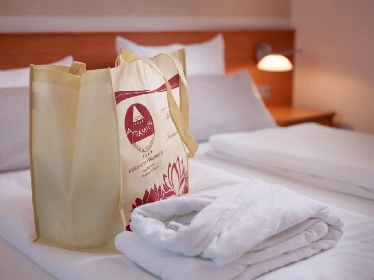 Photo of the whole room, Bed in Kurhotel Pyramide Bad Windsheim