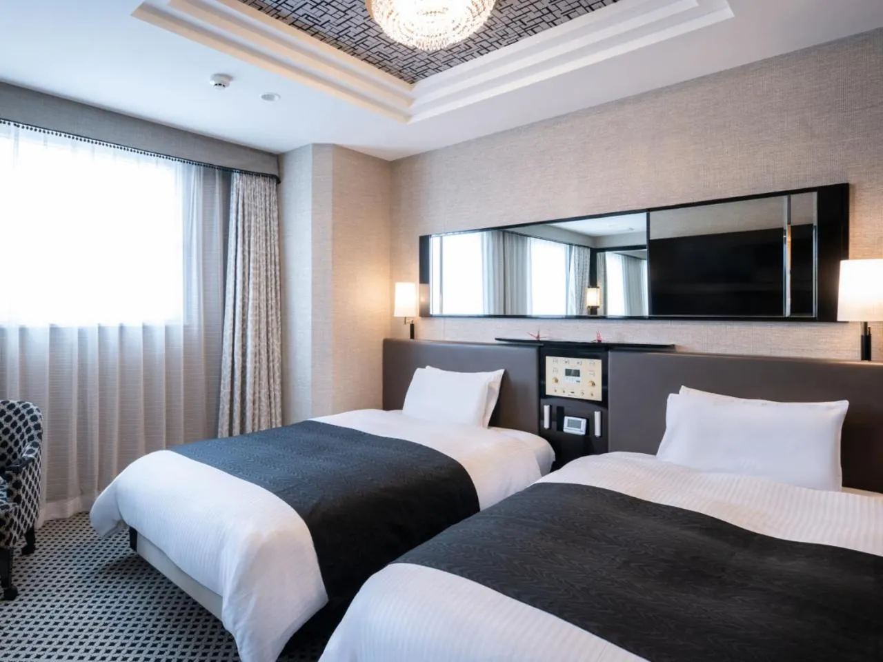 Photo of the whole room, Bed in APA Hotel Ueno Ekimae