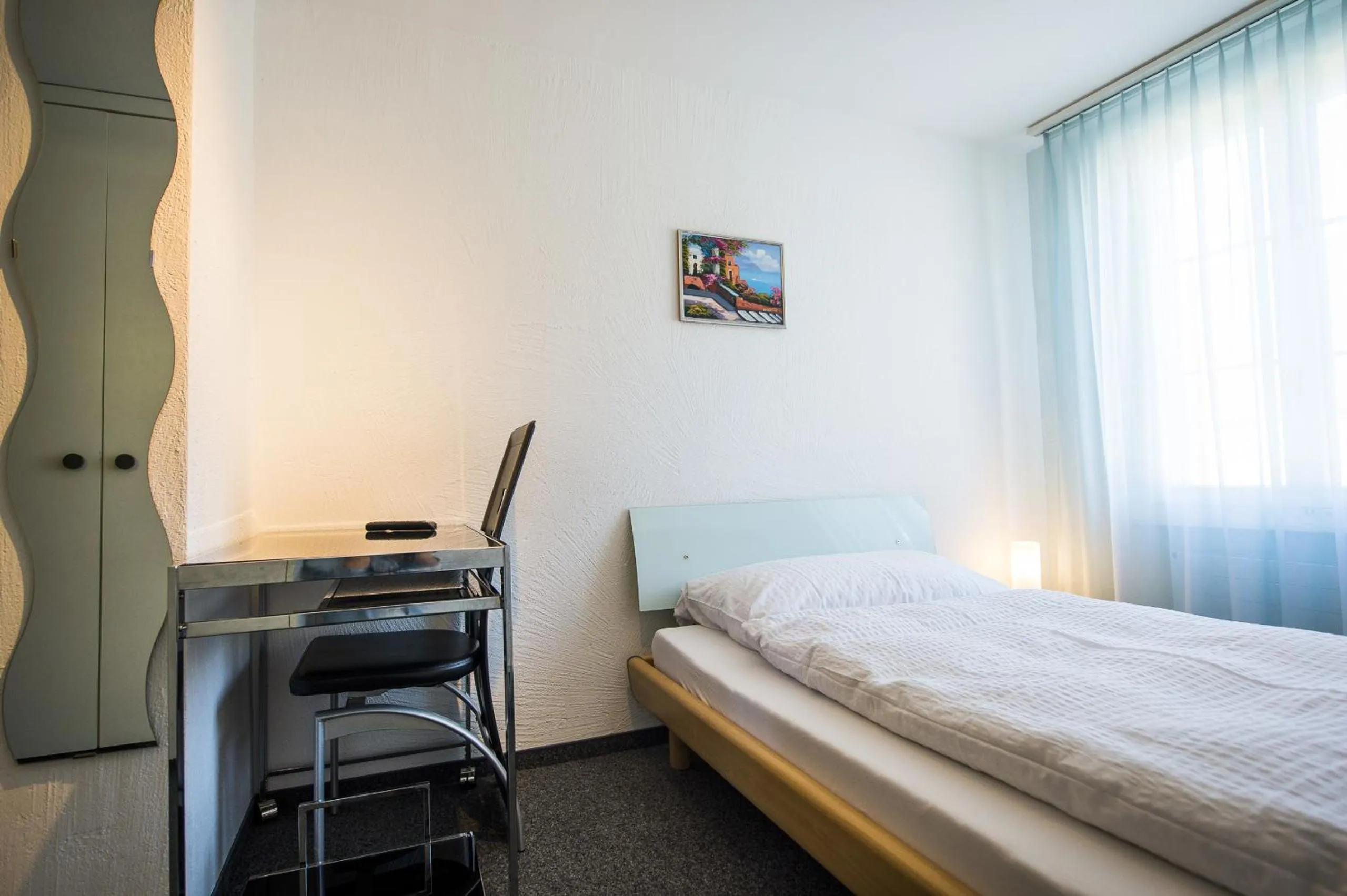 Decorative detail, Bed in Hotel Sternen