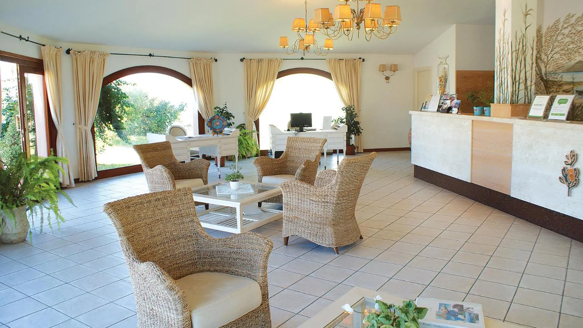 Lobby or reception in SECRET VILLAGE Budoni