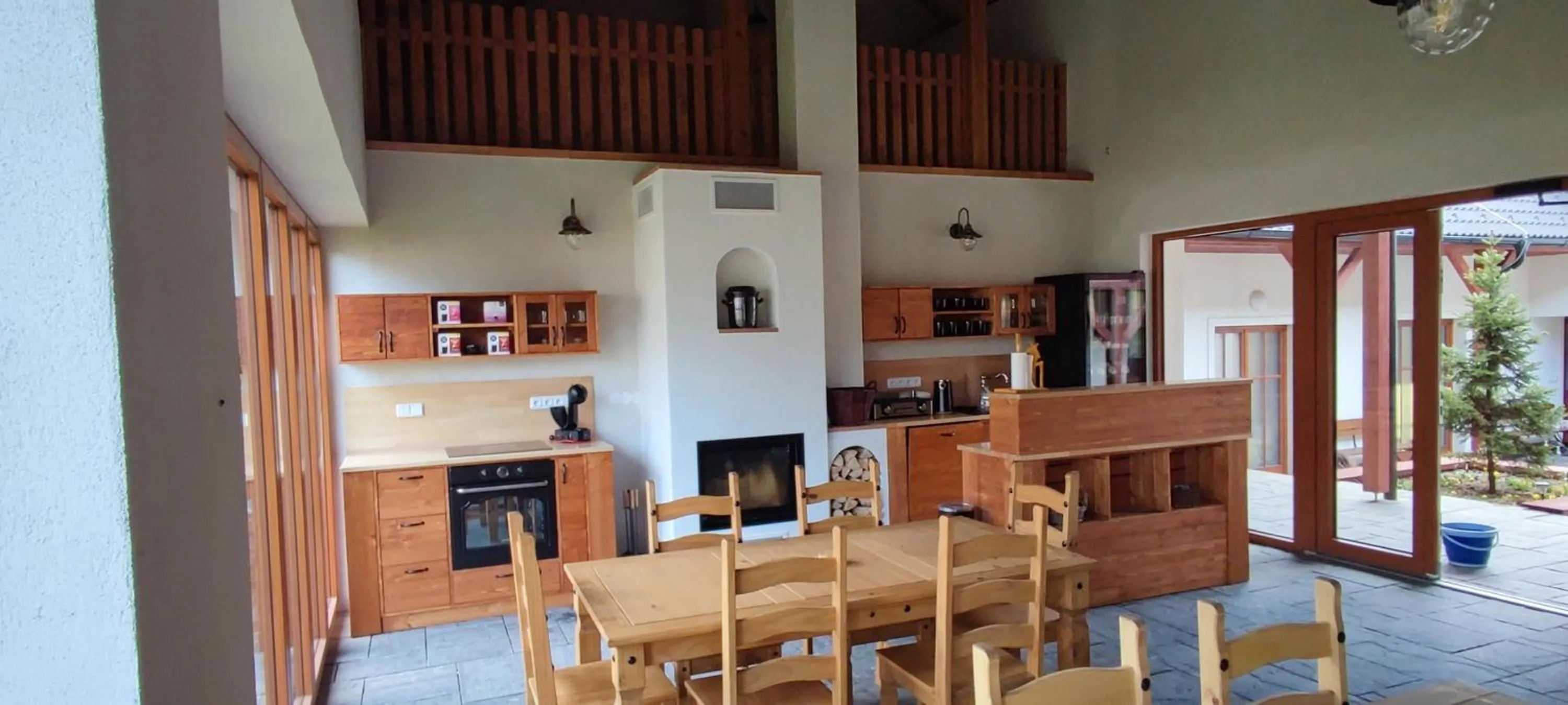 Communal kitchen in Matějovec 109 & Ubytování Na statku