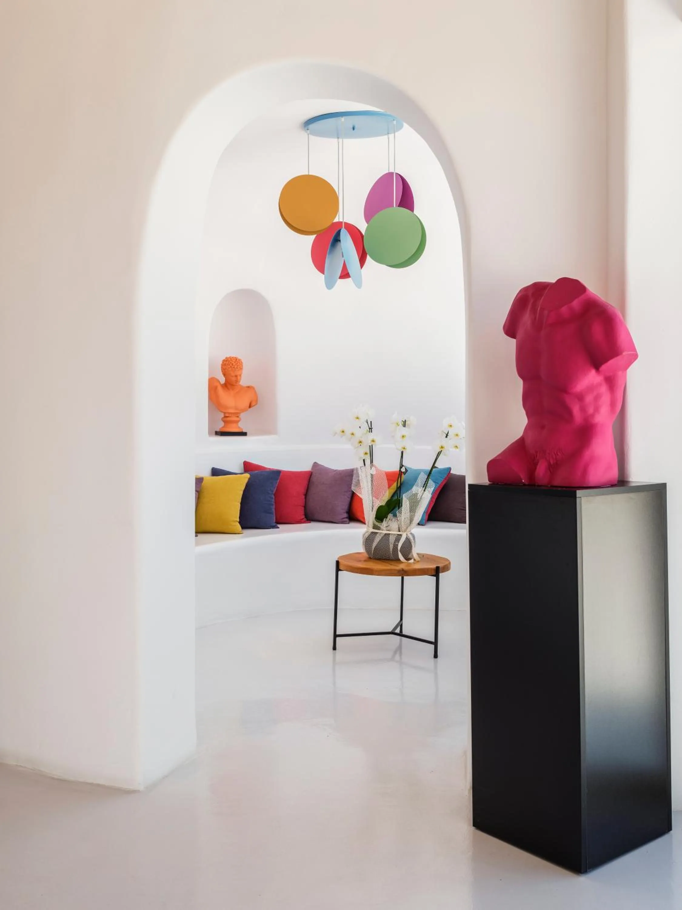 Seating area in Akkadian LGBT Boutique Hotel