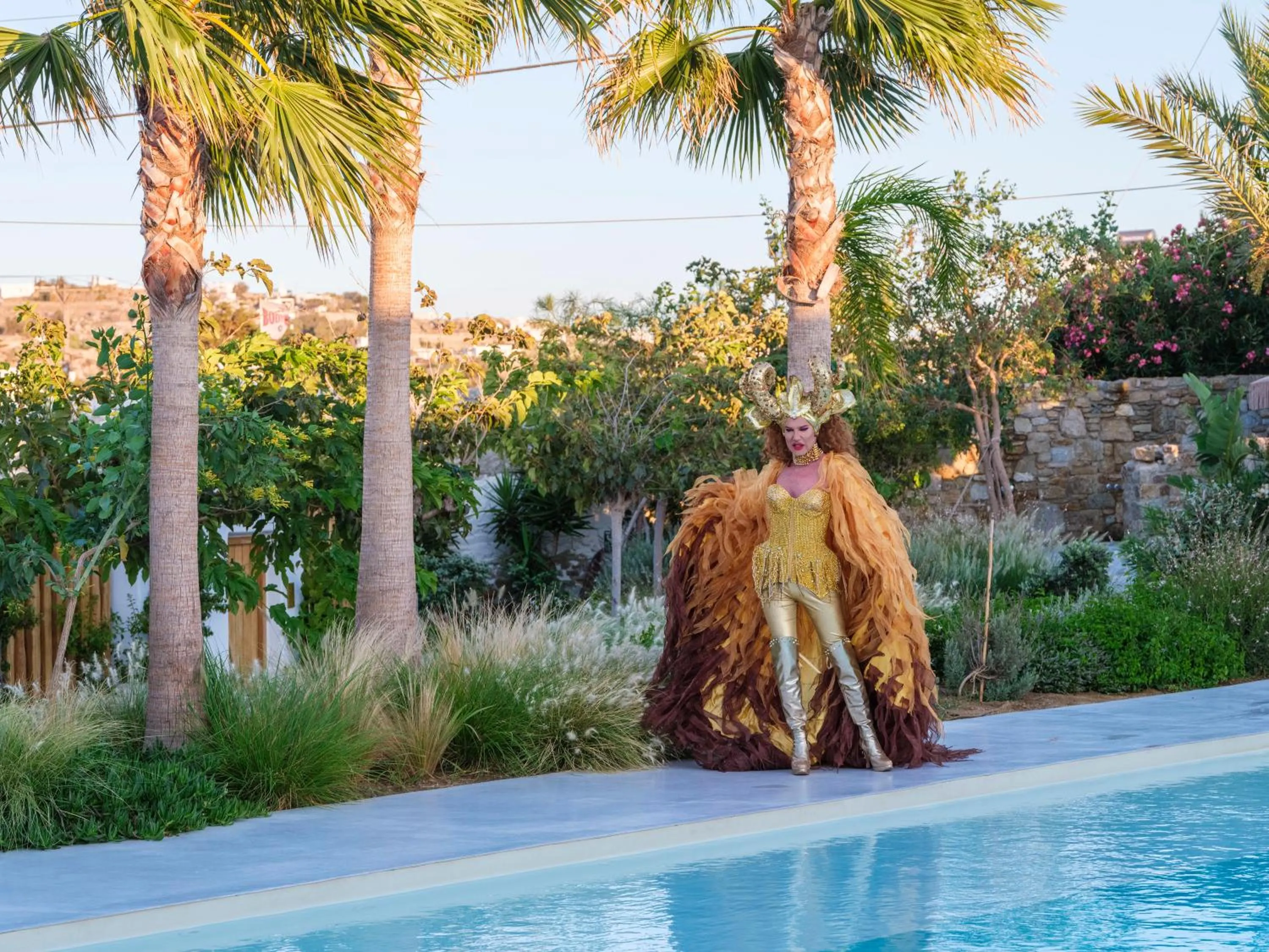 Swimming pool in Akkadian LGBT Boutique Hotel