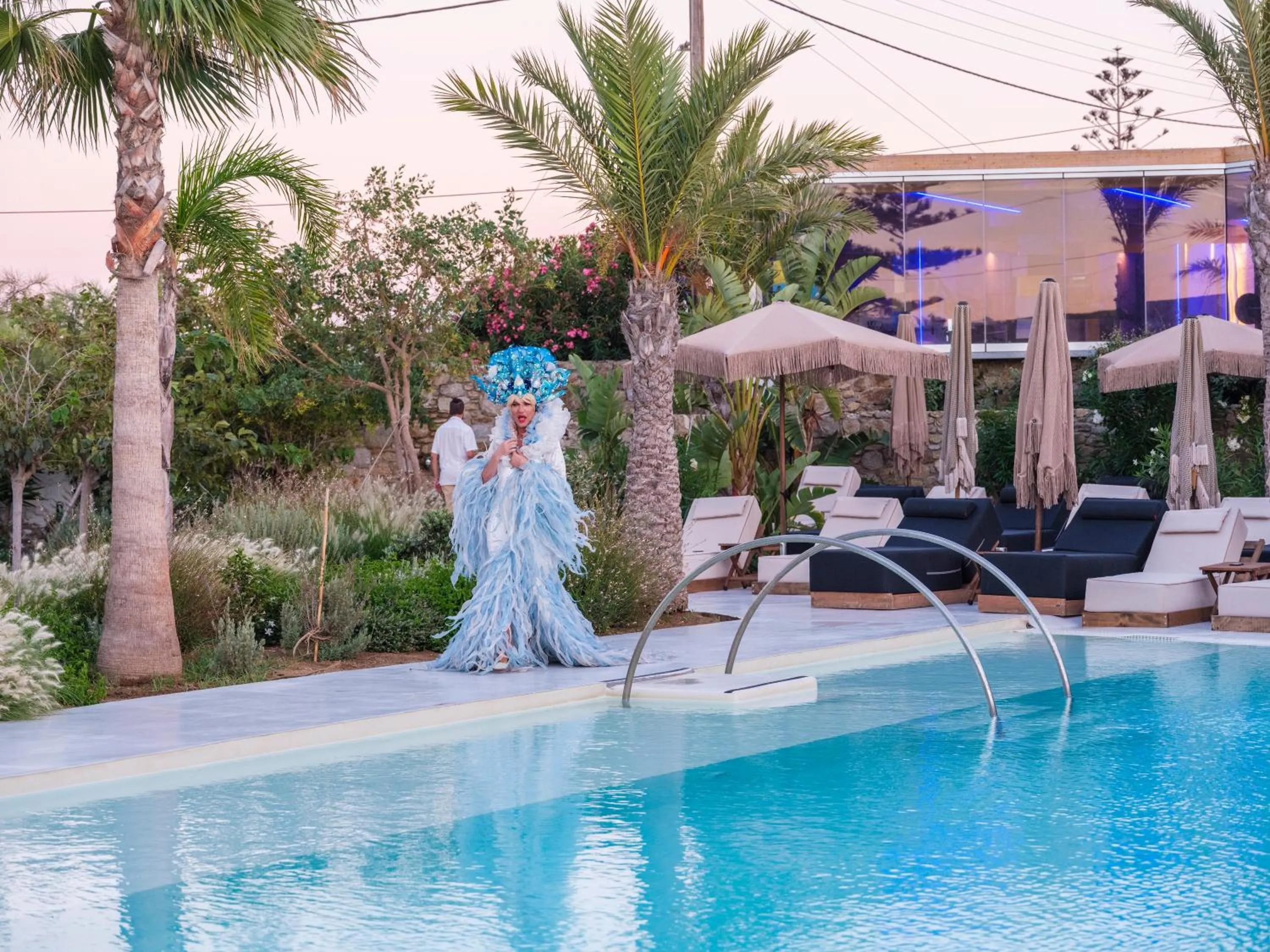 Garden view in Akkadian LGBT Boutique Hotel