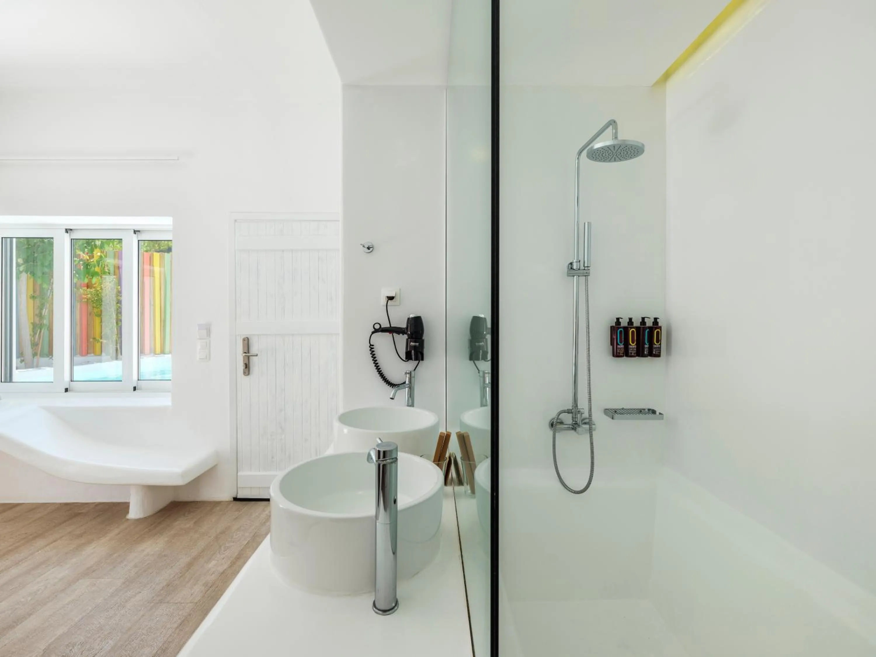 Shower in Akkadian LGBT Boutique Hotel