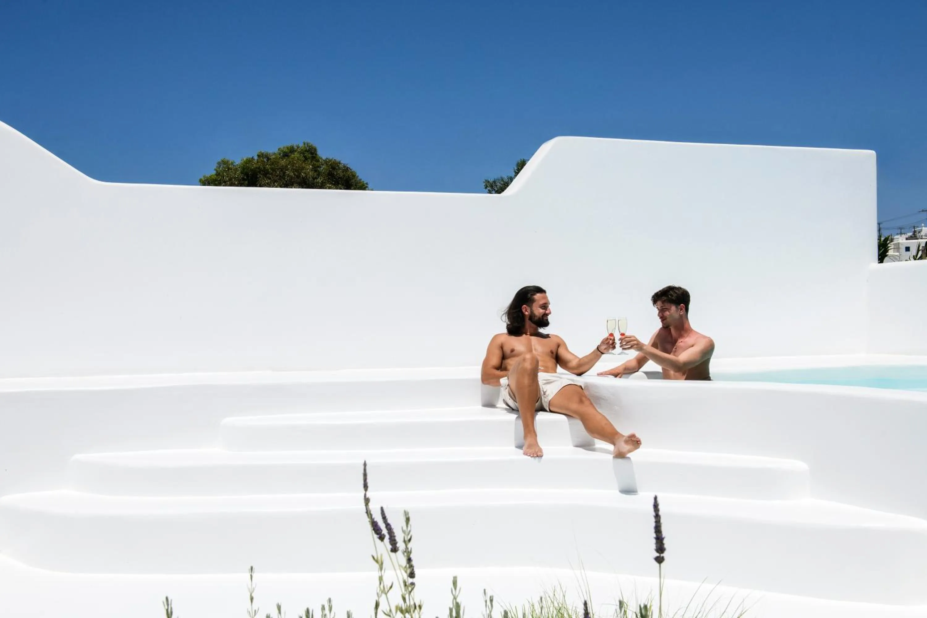 Swimming pool in Akkadian LGBT Boutique Hotel