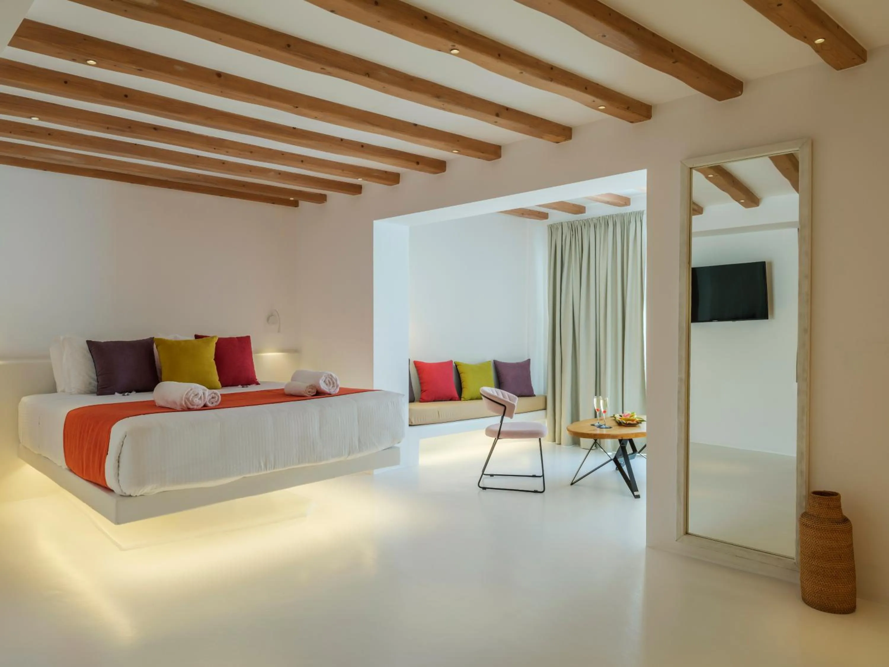 Bed in Akkadian LGBT Boutique Hotel