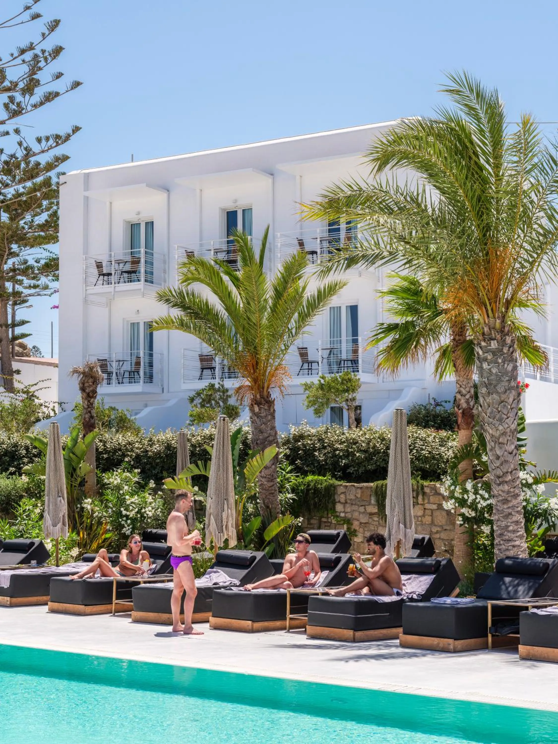 Swimming pool in Akkadian LGBT Boutique Hotel