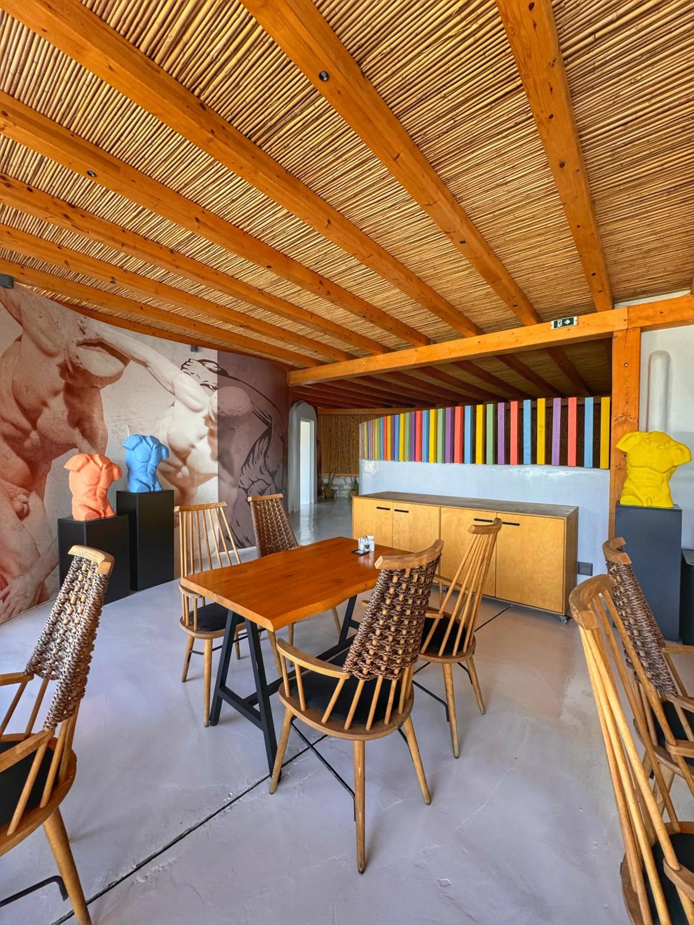 Seating area in Akkadian LGBT Boutique Hotel