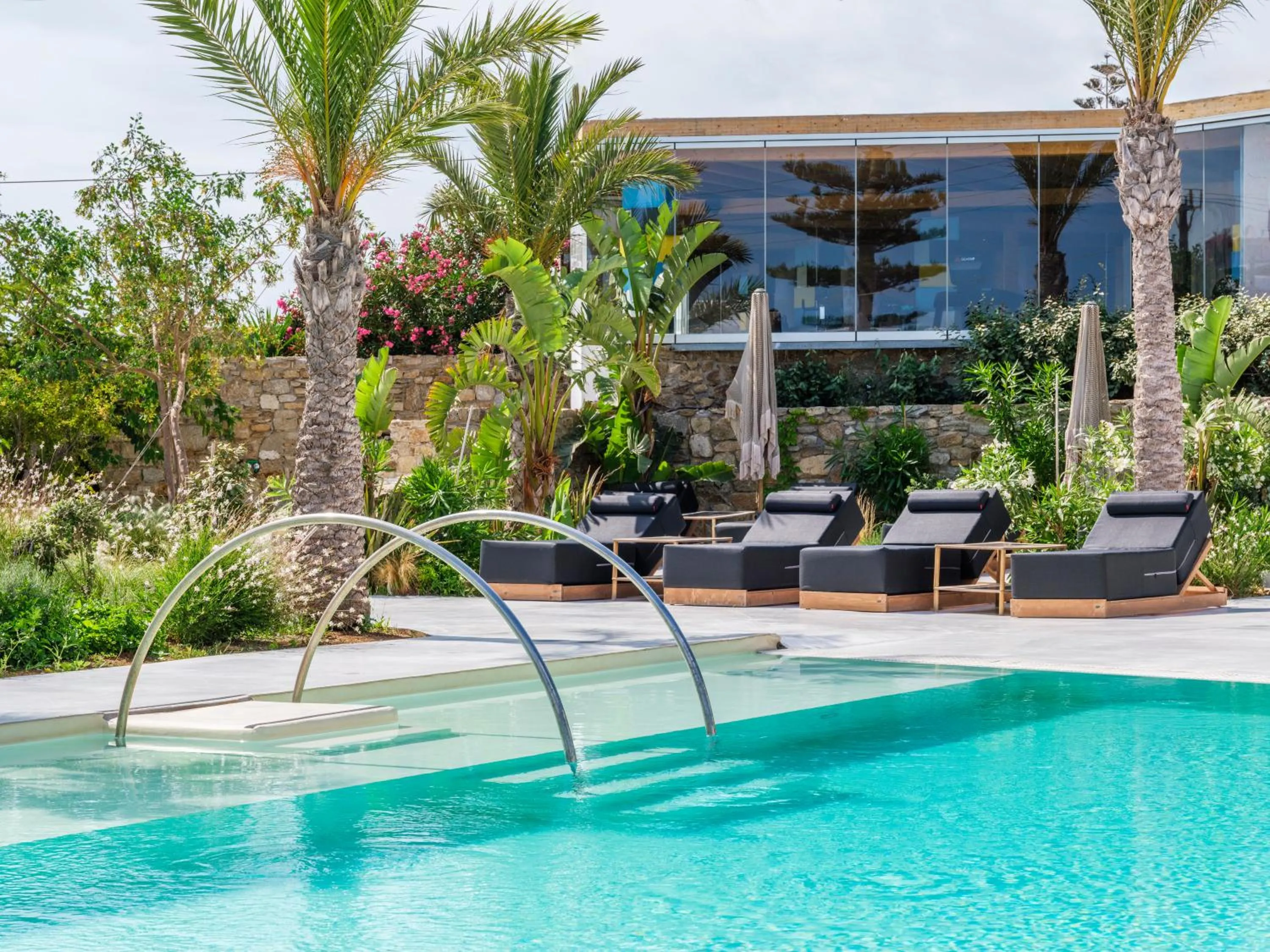 Swimming pool in Akkadian LGBT Boutique Hotel