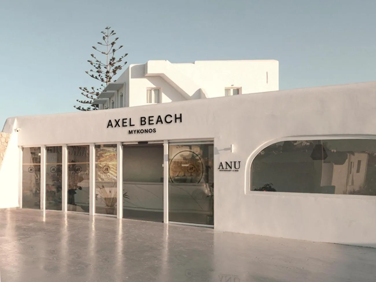 Facade/entrance in Axel Beach Mykonos - Adults Only