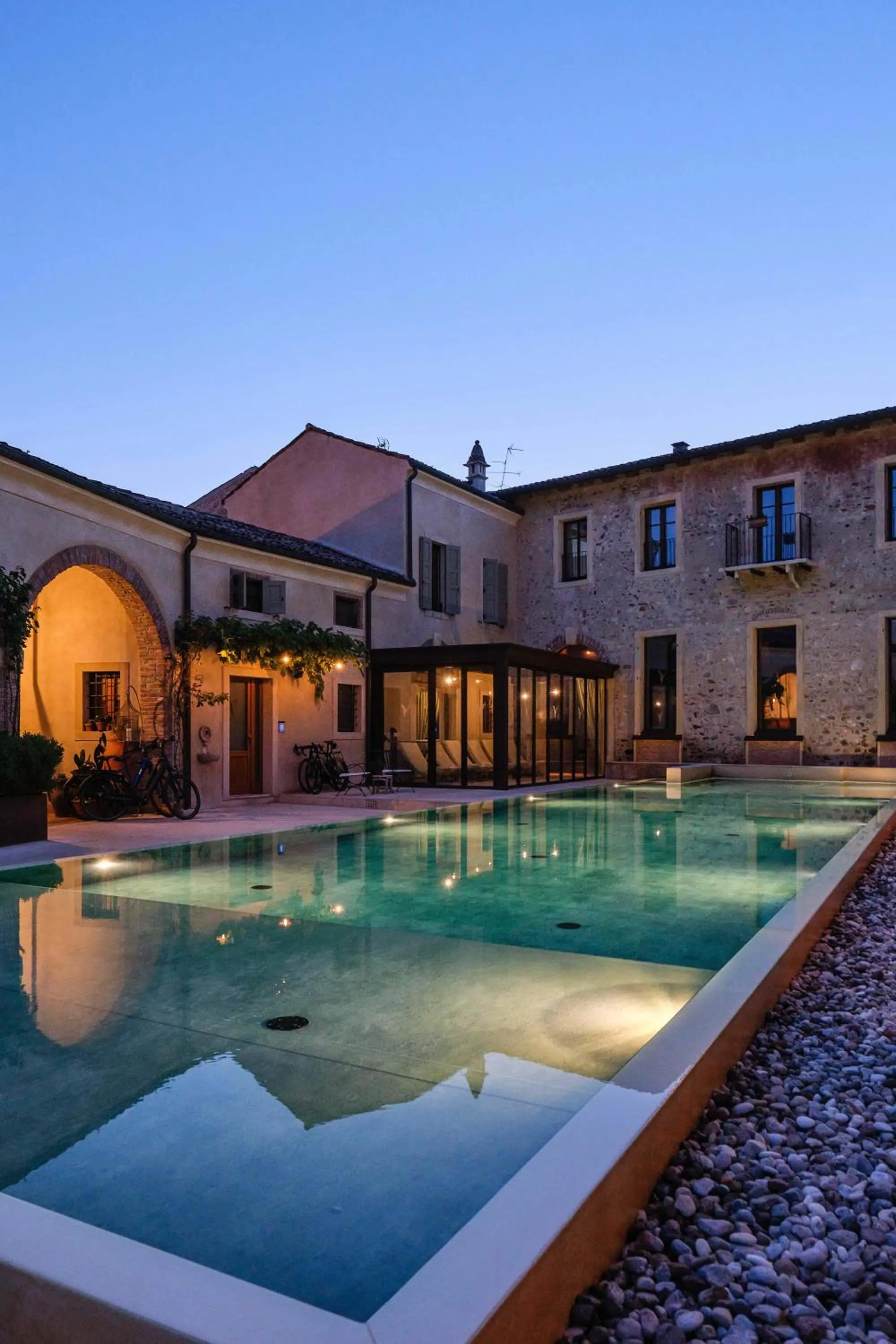 Pool view in Corte Regia Relais & Spa