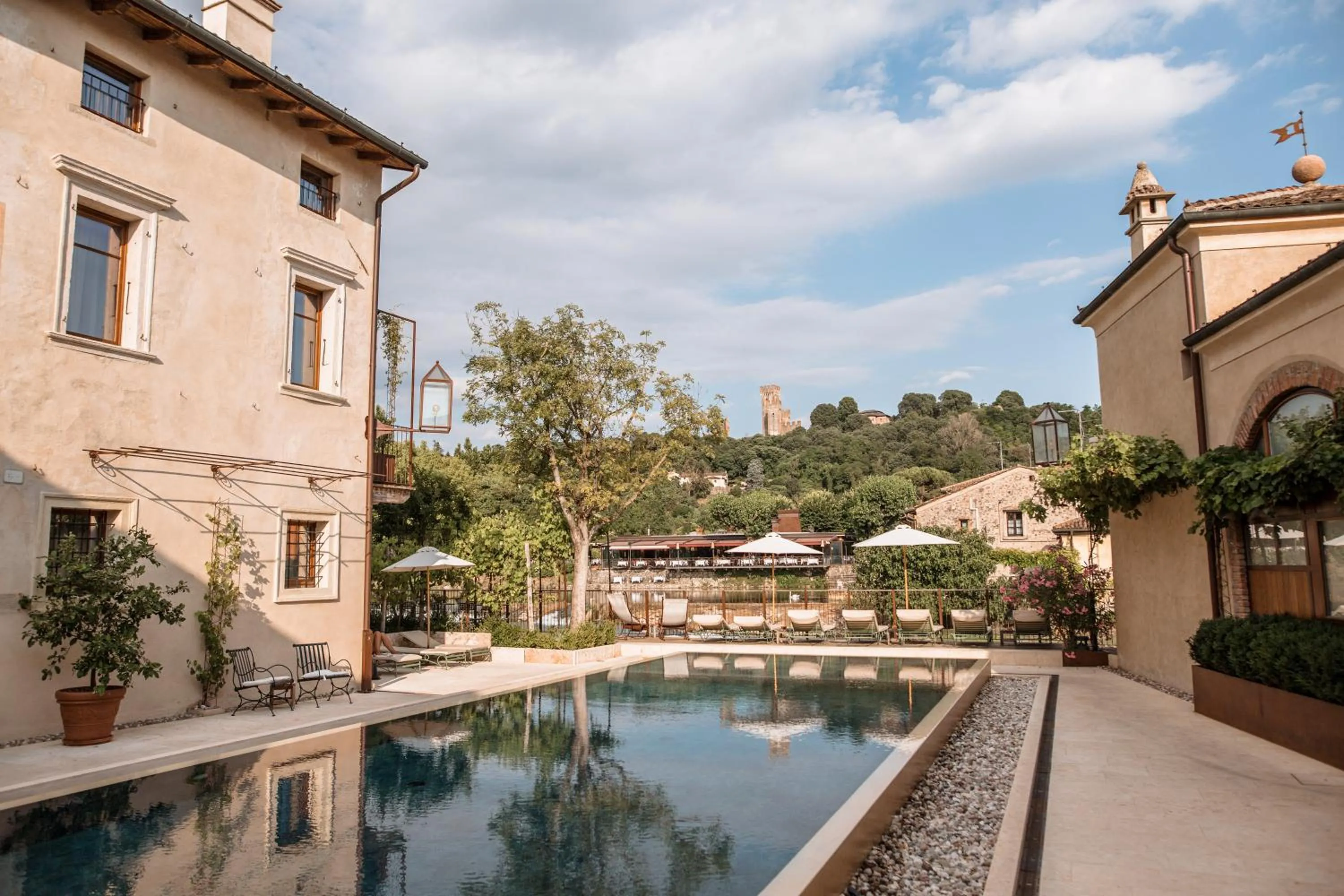 Pool view in Corte Regia Relais & Spa