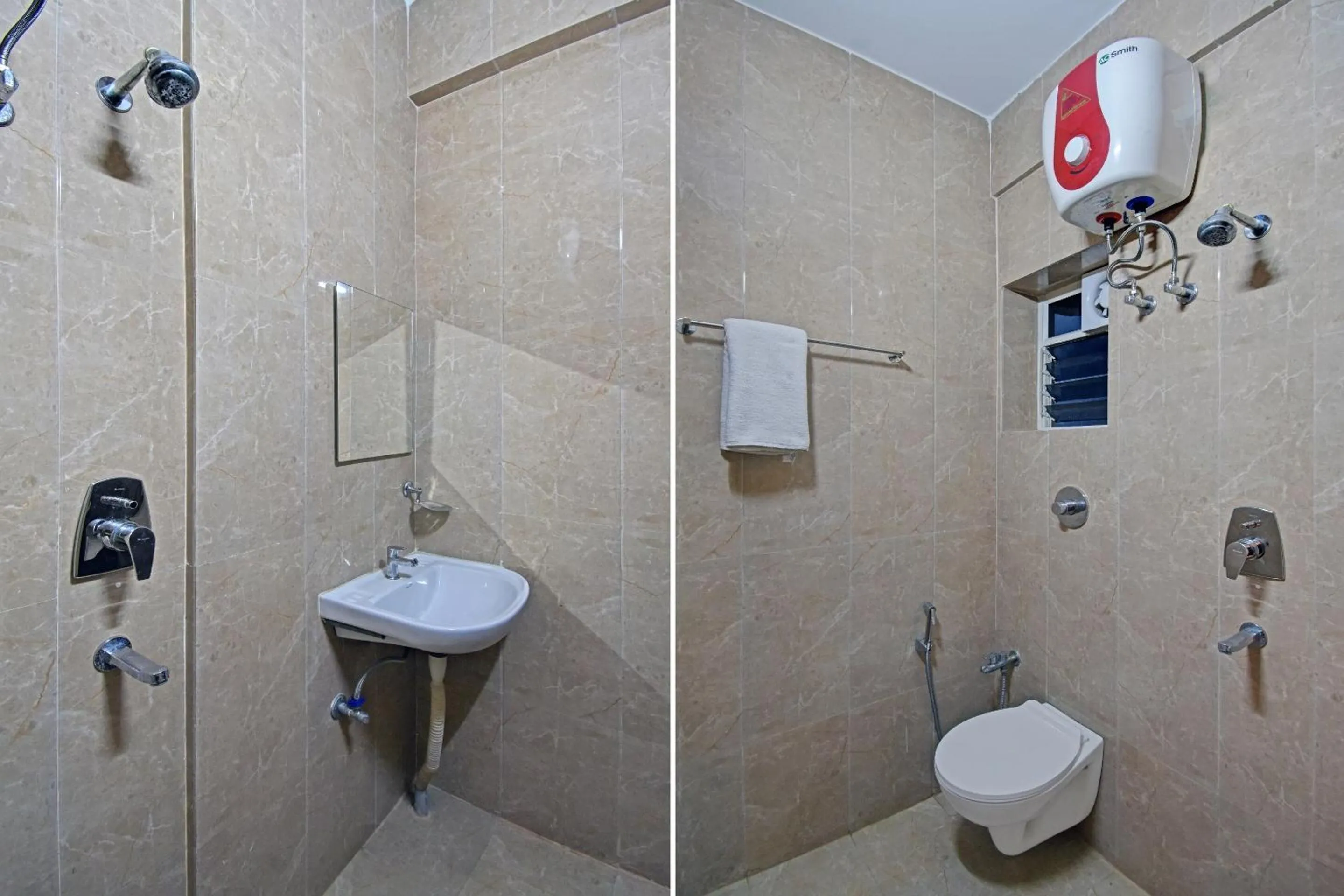 Bathroom in Hotel O by OYO Newtown Galaxy