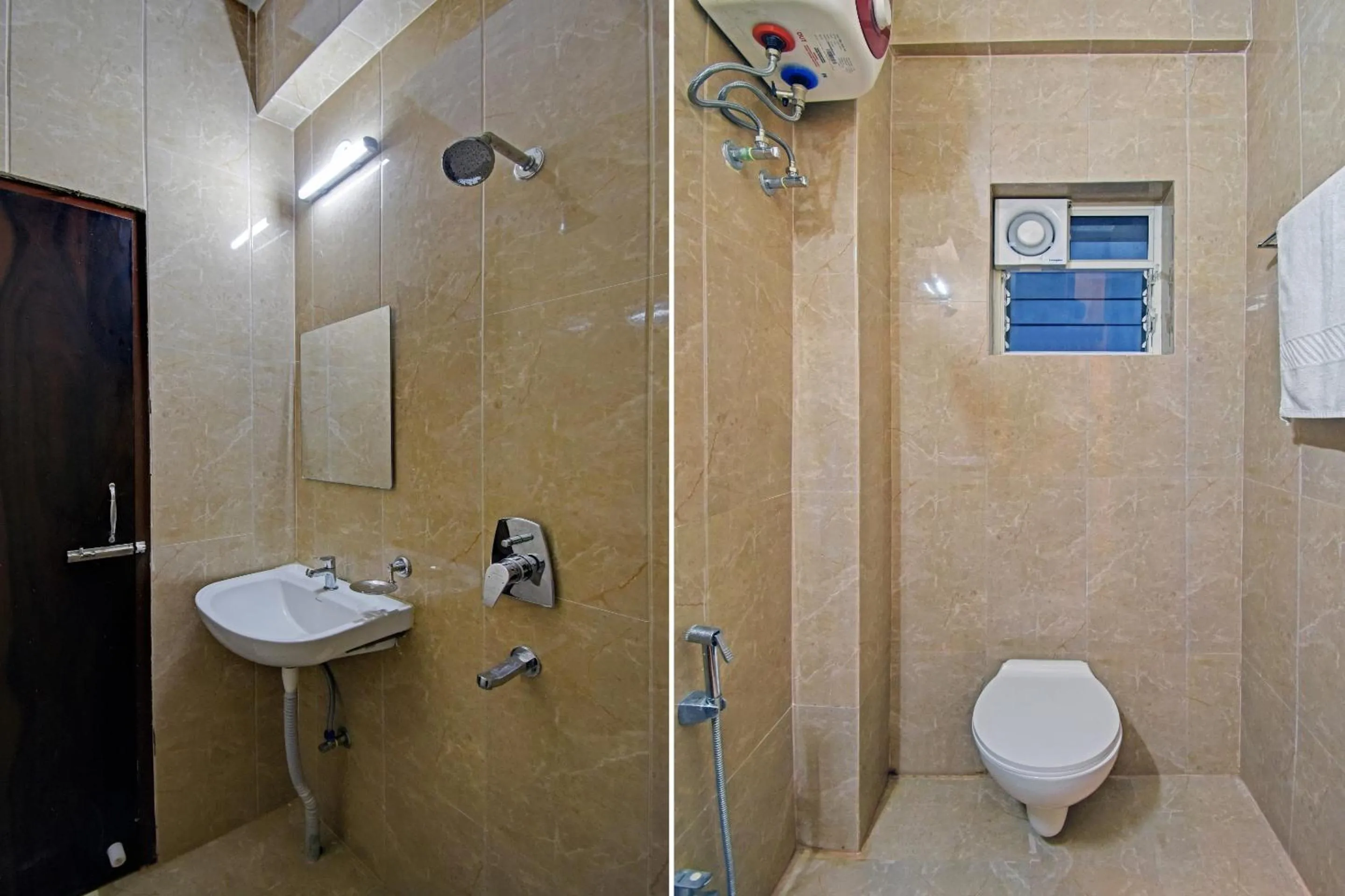Bathroom in Hotel O by OYO Newtown Galaxy