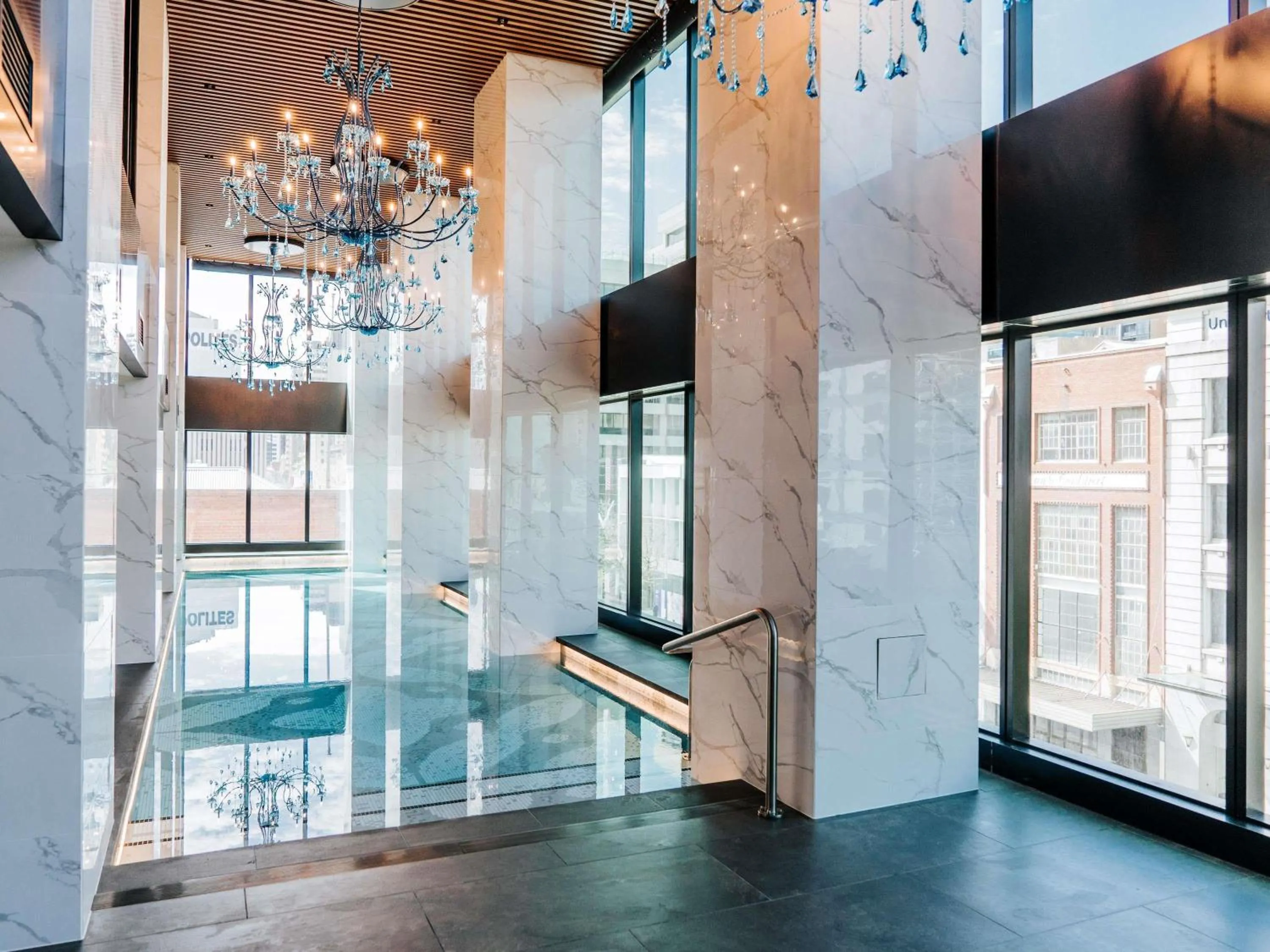 Pool view in Sofitel Adelaide