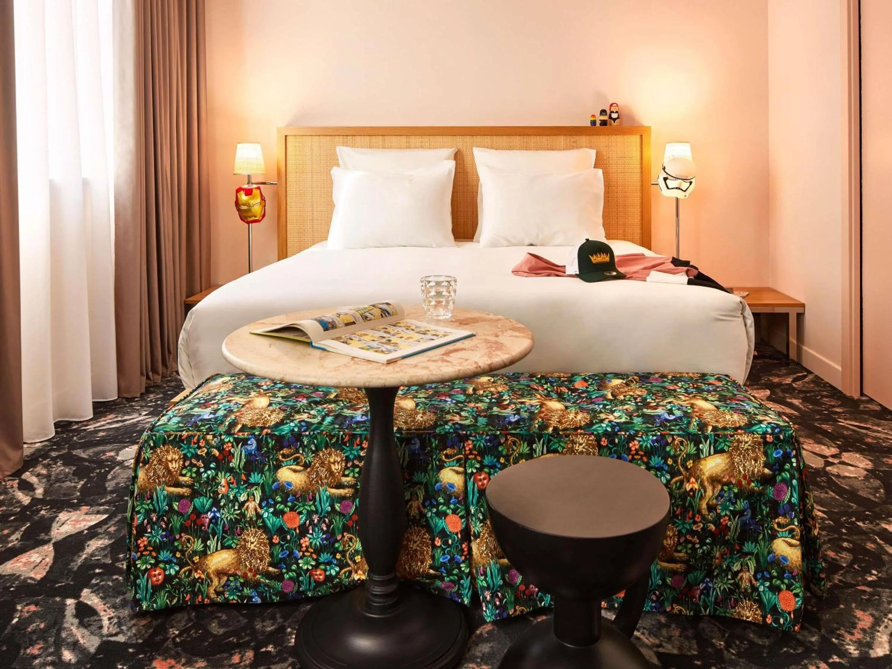 Bedroom, Bed in Mama Shelter Roma