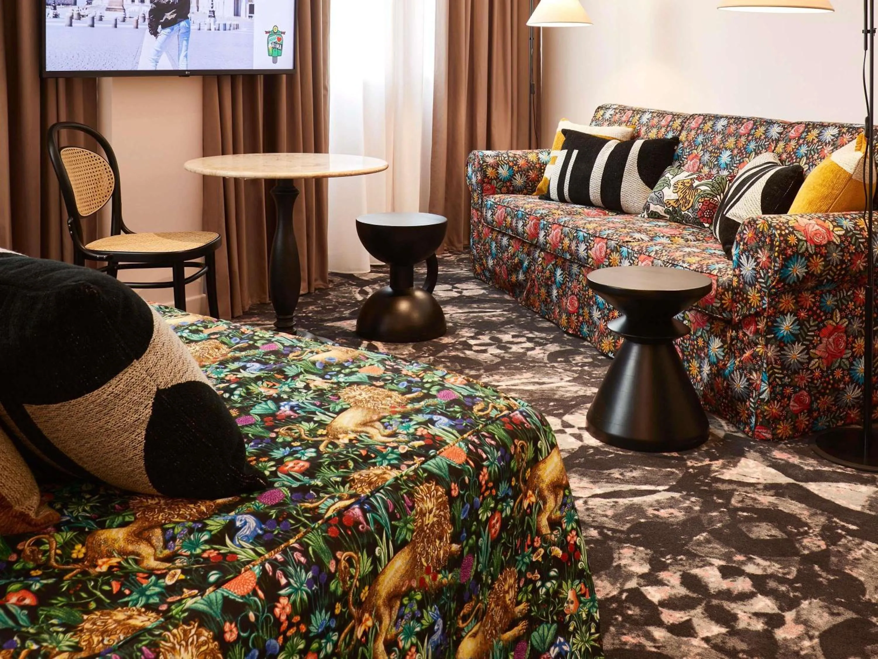 Bedroom, Bed in Mama Shelter Roma