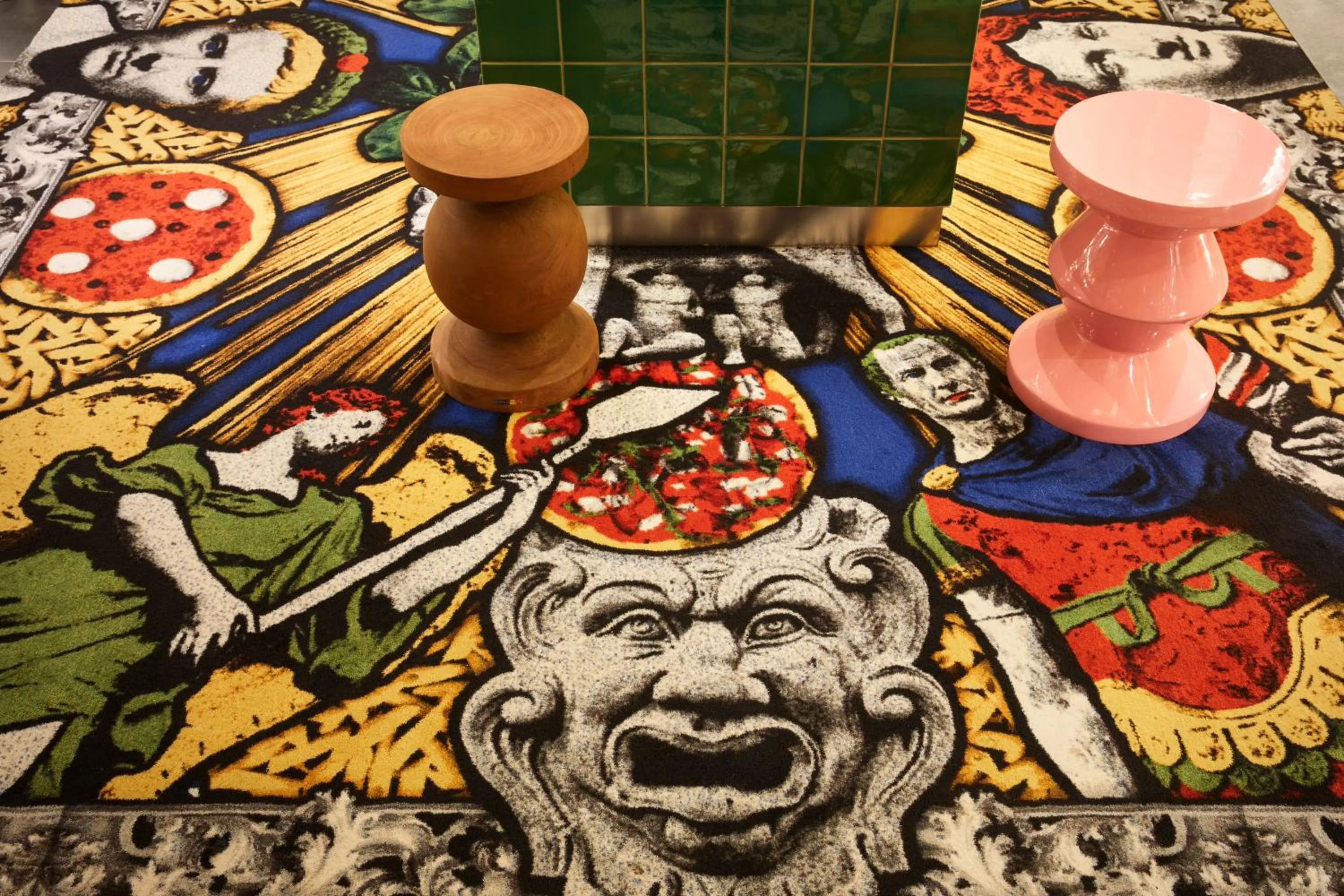 Decorative detail in Mama Shelter Roma