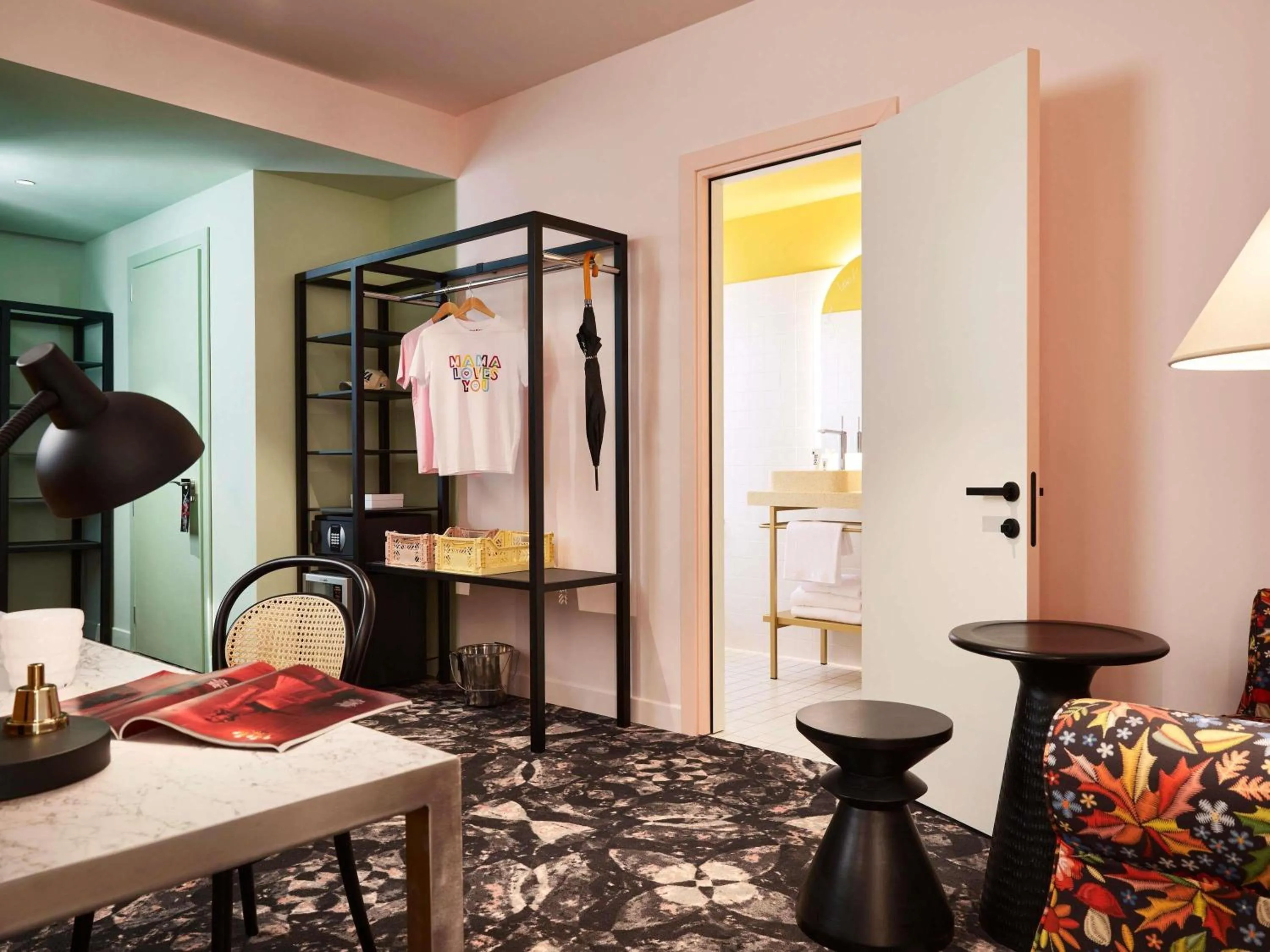 Bedroom in Mama Shelter Roma