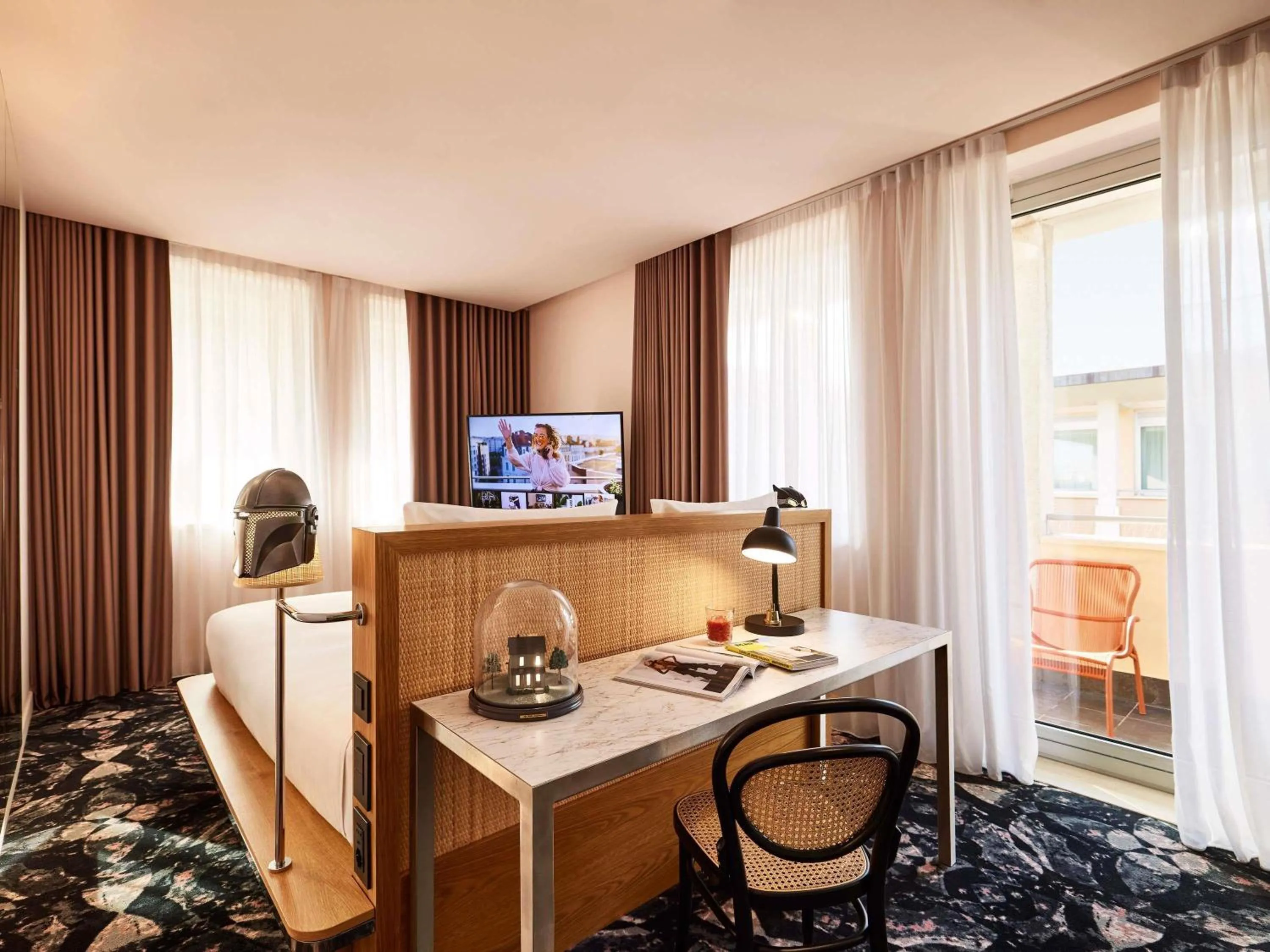 Bedroom in Mama Shelter Roma