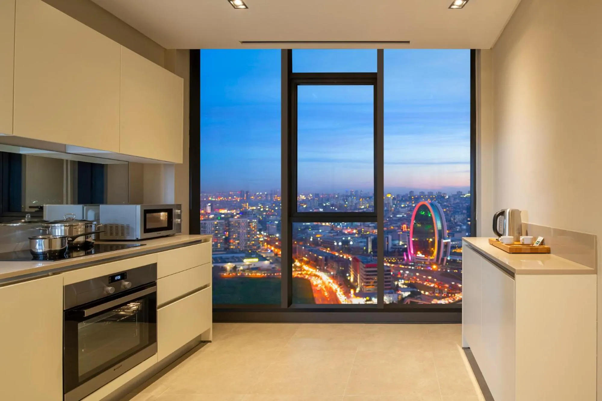 kitchen in Movenpick Living Istanbul West