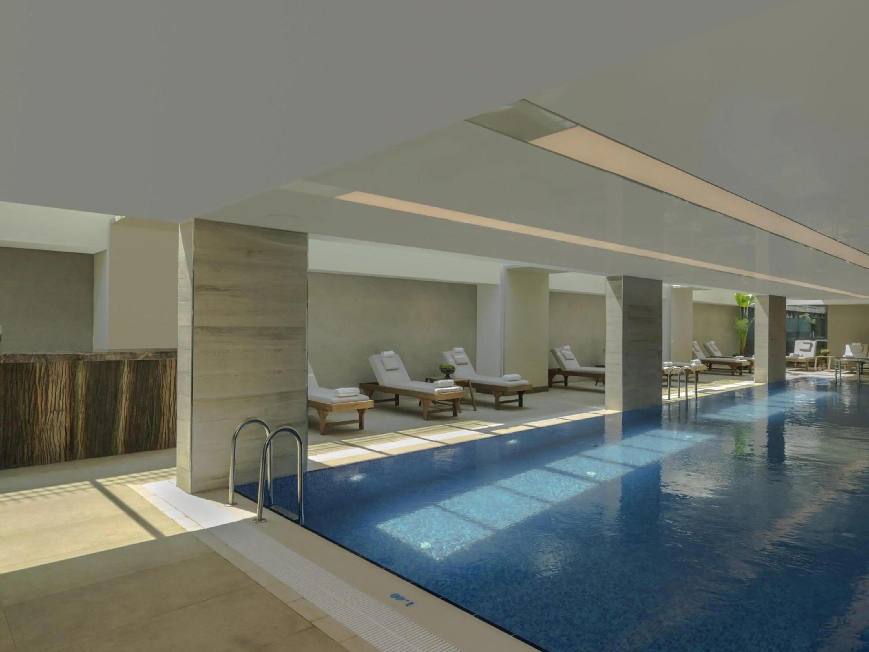 Pool view in Movenpick Living Istanbul West