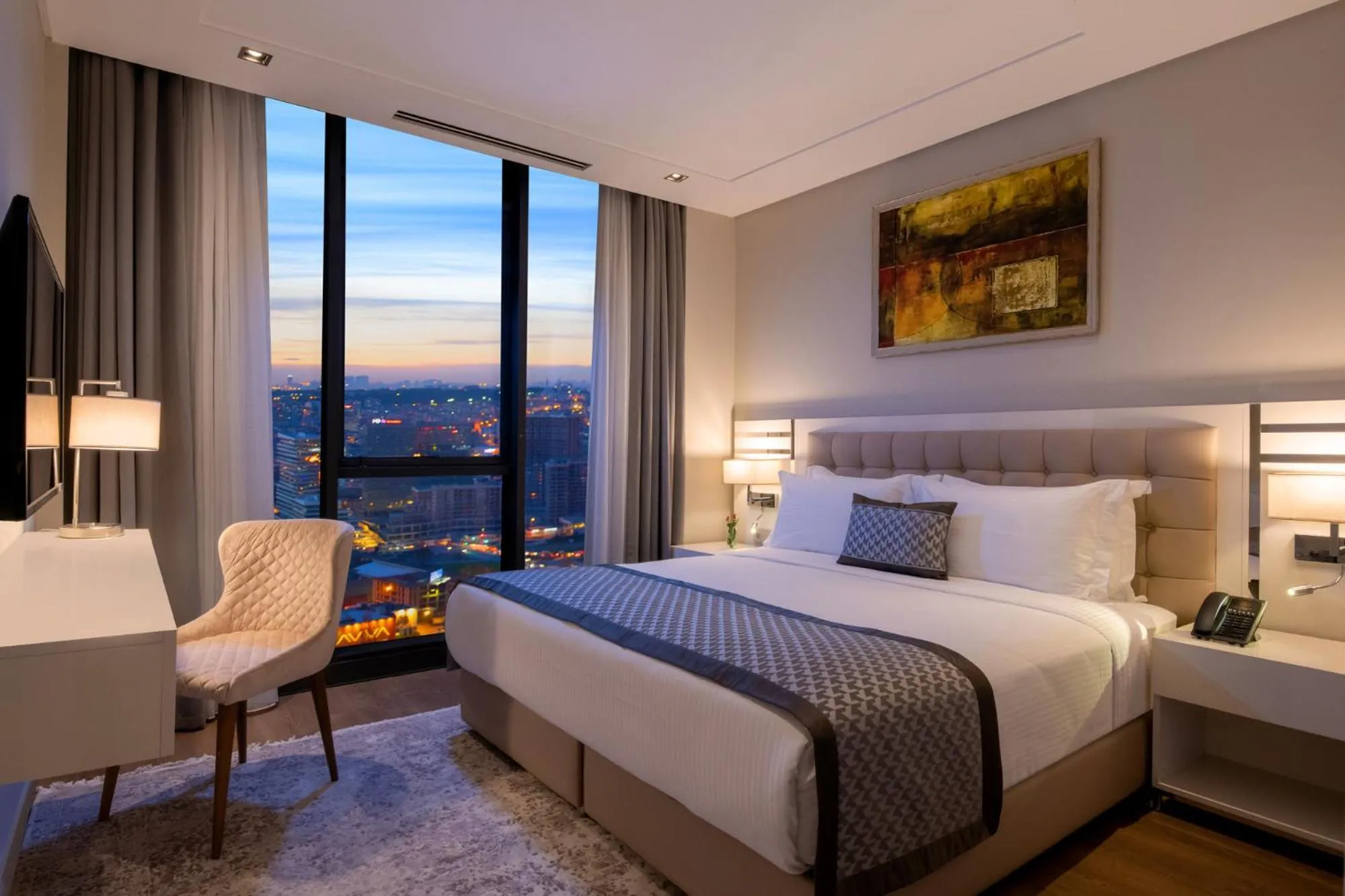 Bedroom, Bed in Movenpick Living Istanbul West